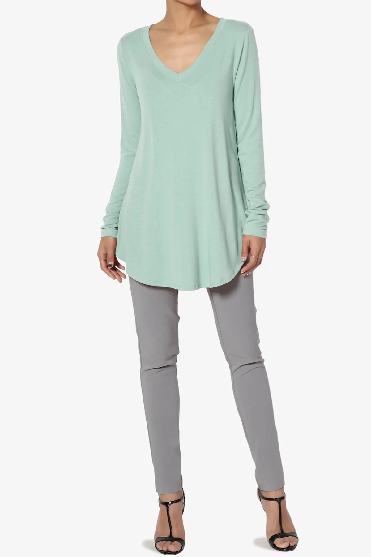 Ramada Long Sleeve Flowy Jersey Top PLUS