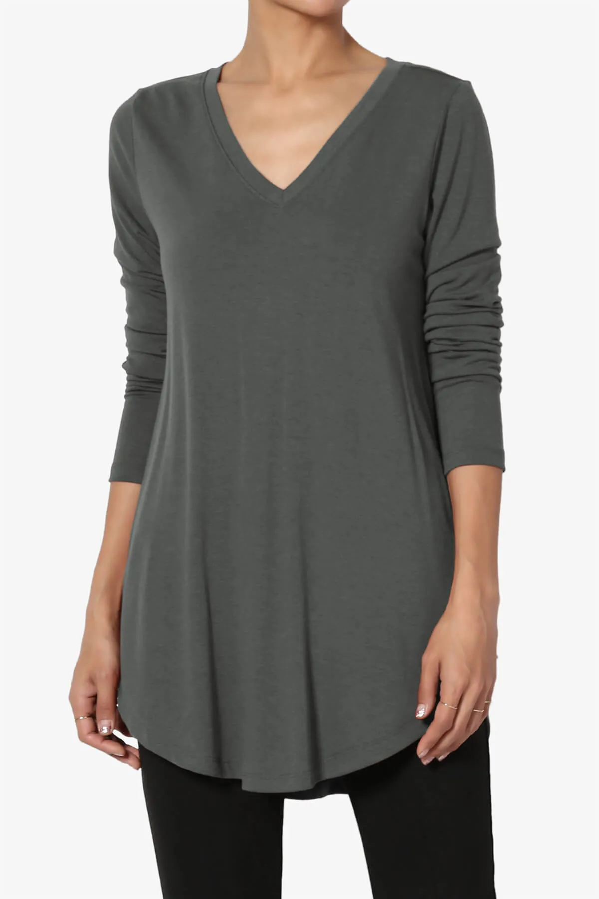Ramada Long Sleeve Flowy Jersey Top PLUS