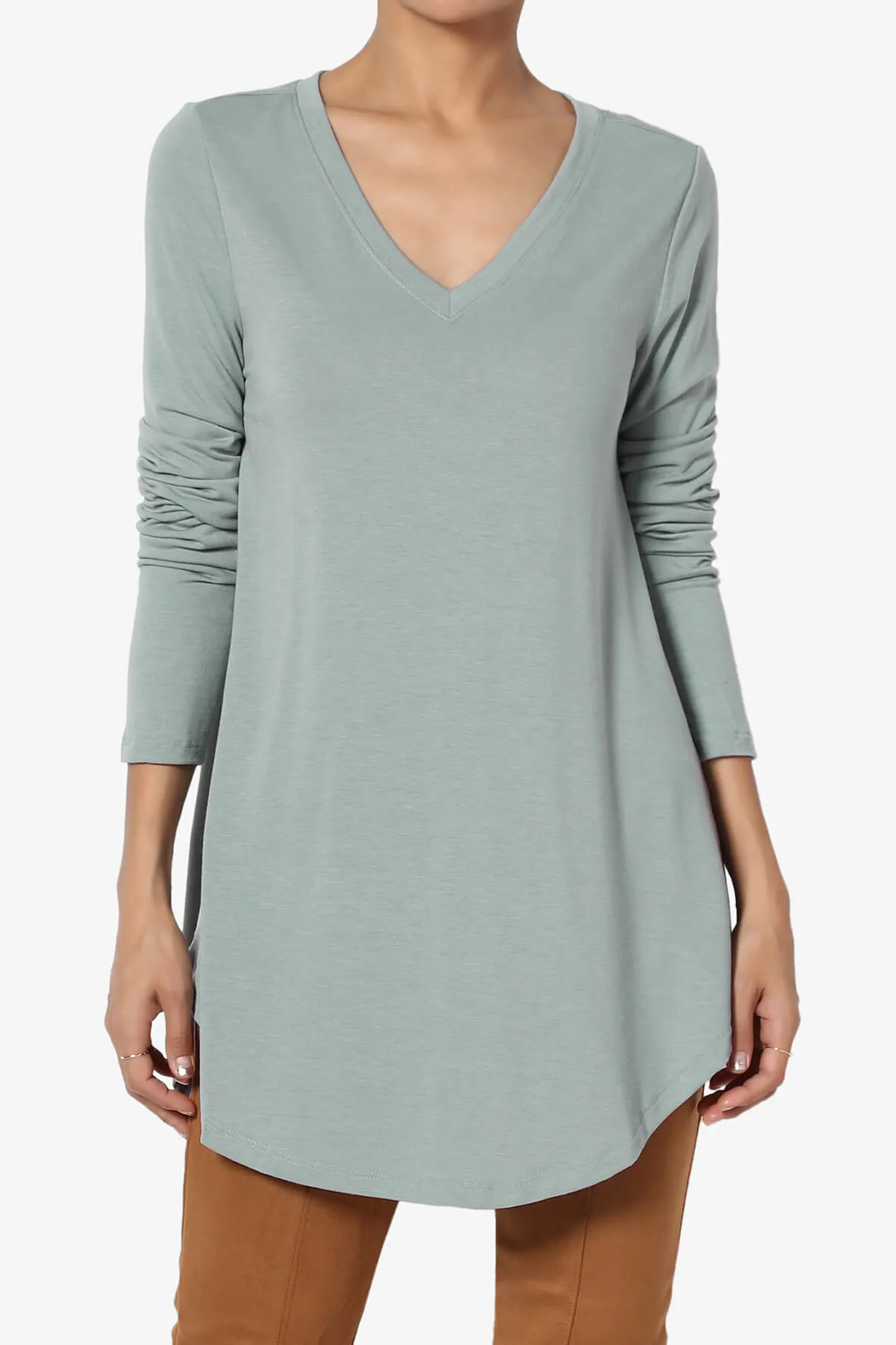 Ramada Long Sleeve Flowy Jersey Top PLUS