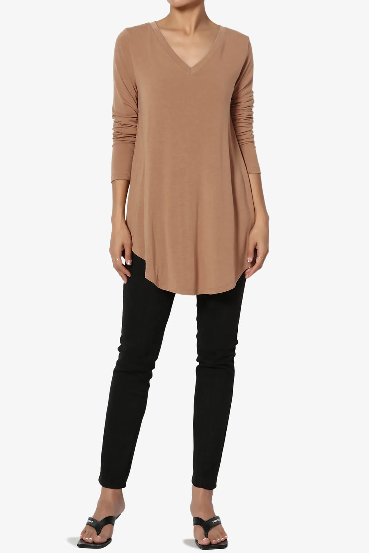 Ramada Long Sleeve Flowy Jersey Top PLUS