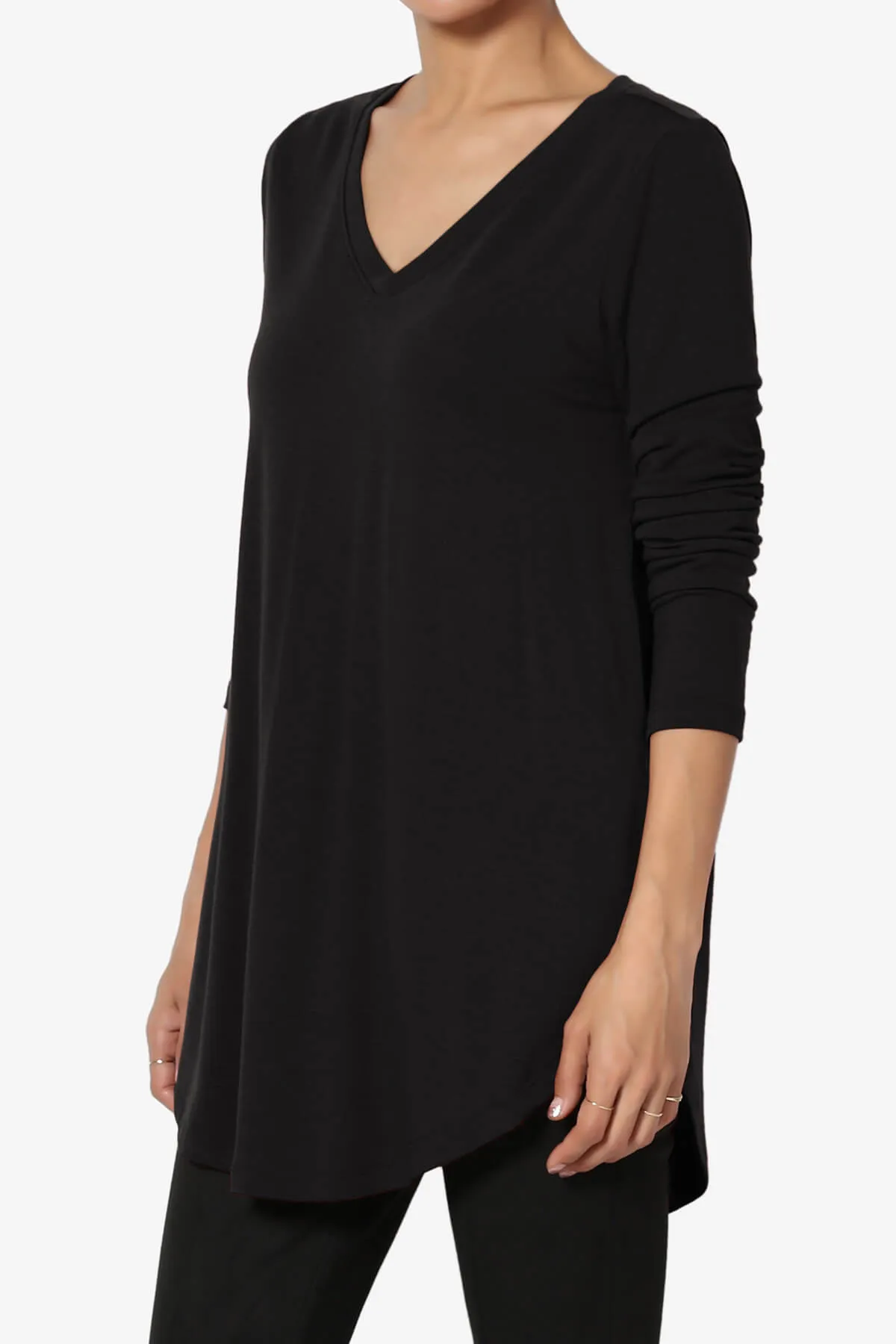 Ramada Long Sleeve Flowy Jersey Top PLUS