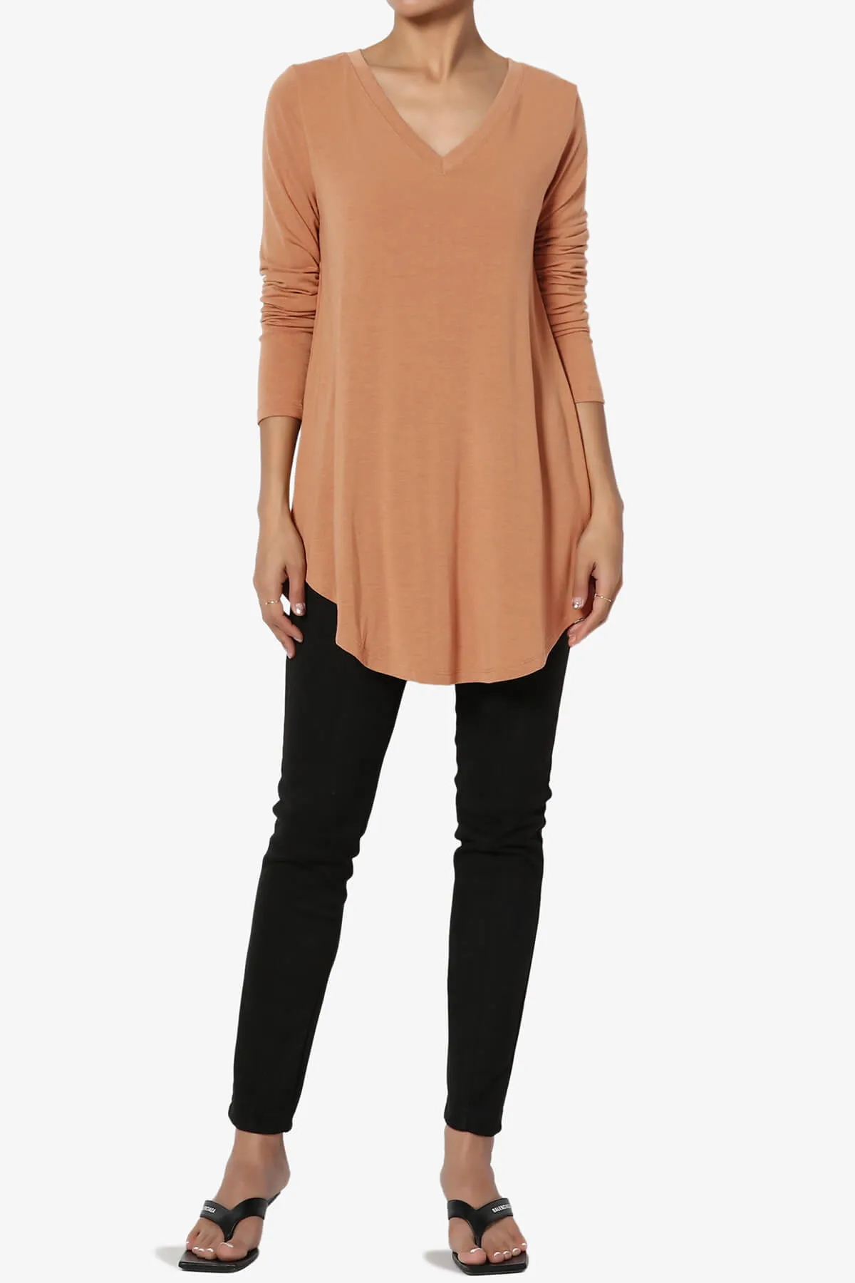 Ramada Long Sleeve Flowy Jersey Top PLUS