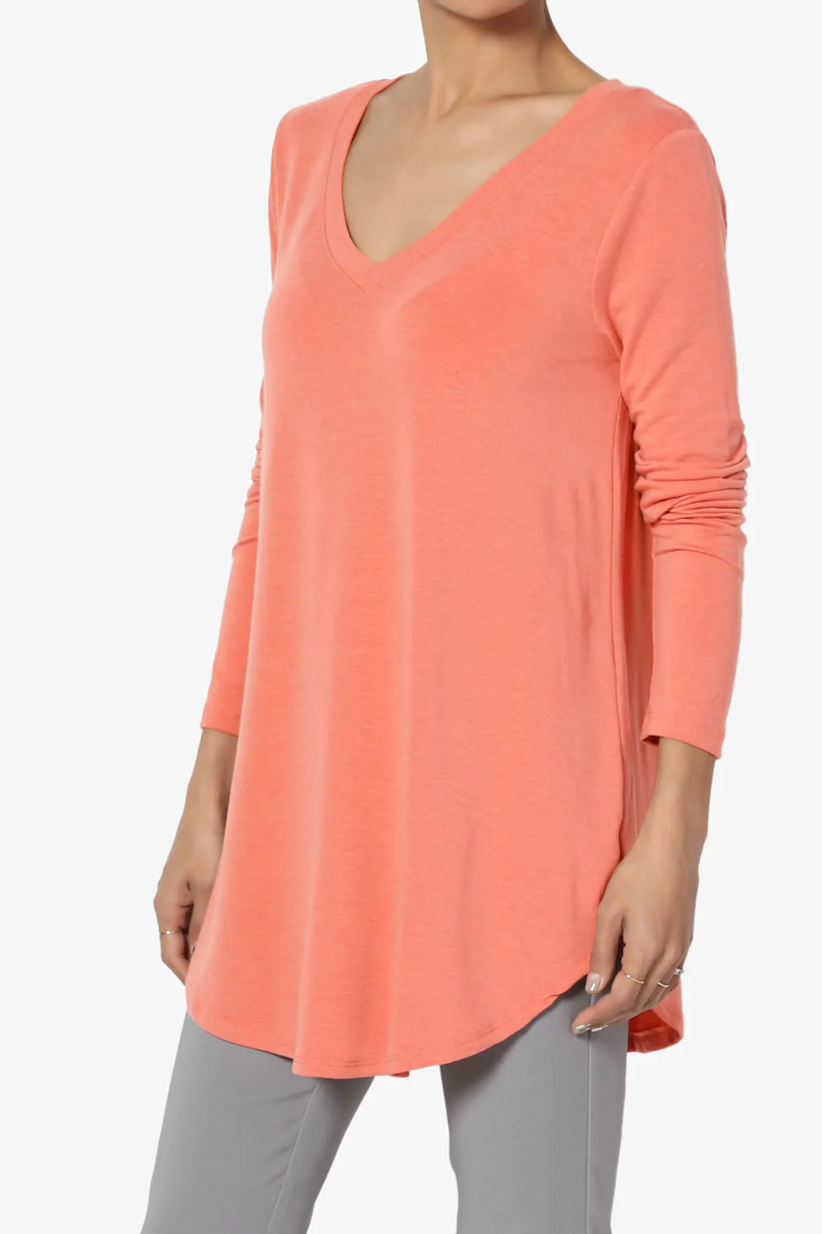 Ramada Long Sleeve Flowy Jersey Top PLUS