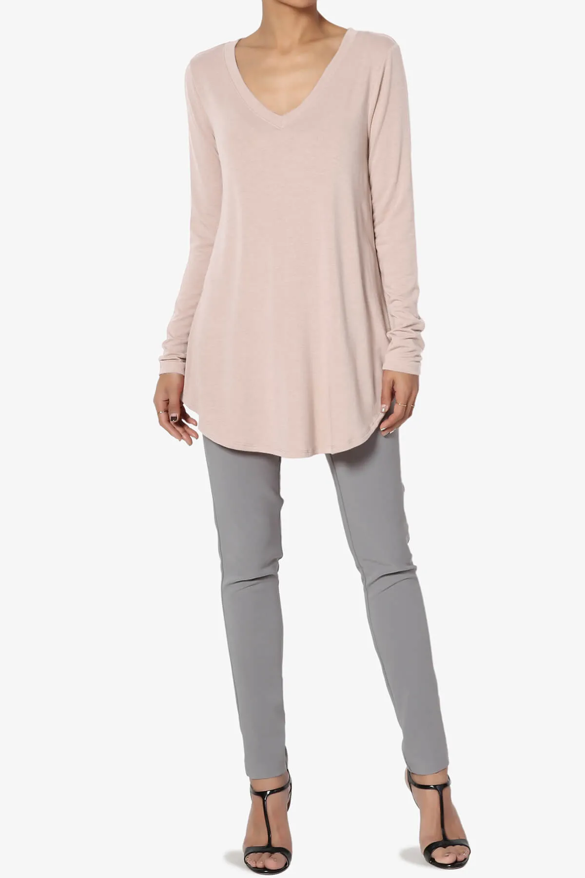 Ramada Long Sleeve Flowy Jersey Top PLUS