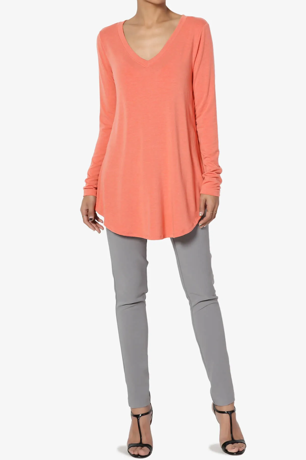 Ramada Long Sleeve Flowy Jersey Top PLUS