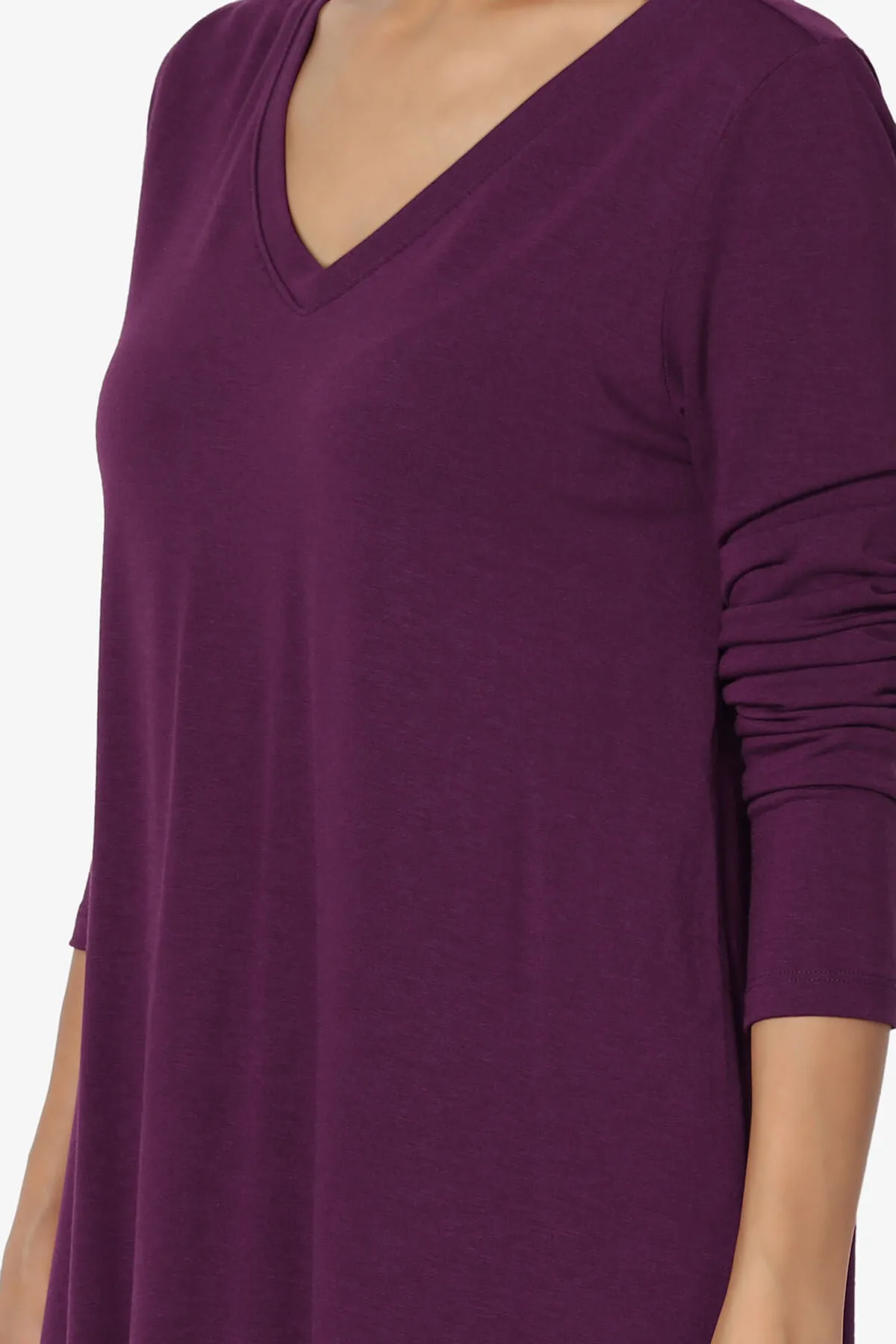 Ramada Long Sleeve Flowy Jersey Top PLUS