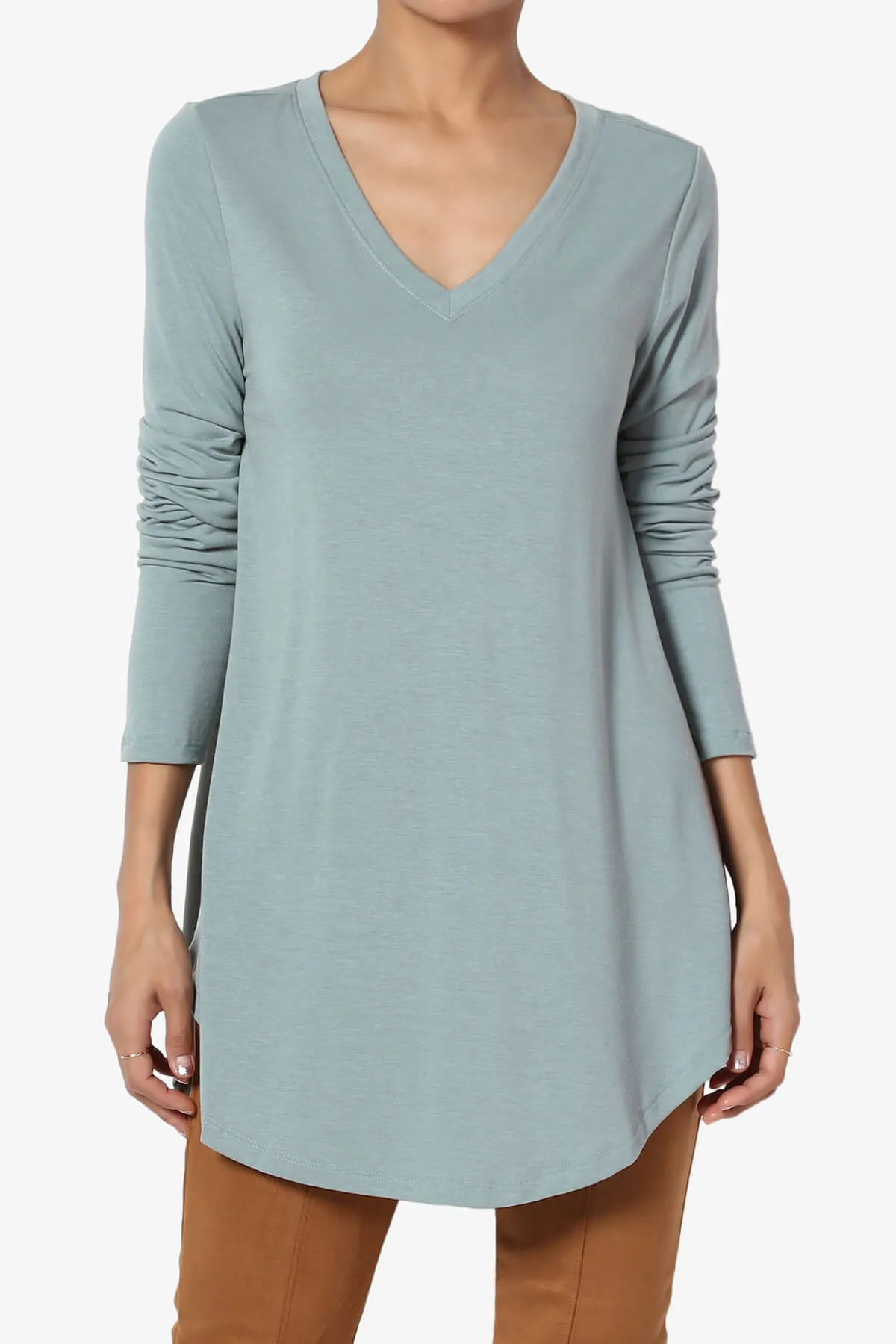 Ramada Long Sleeve Flowy Jersey Top PLUS