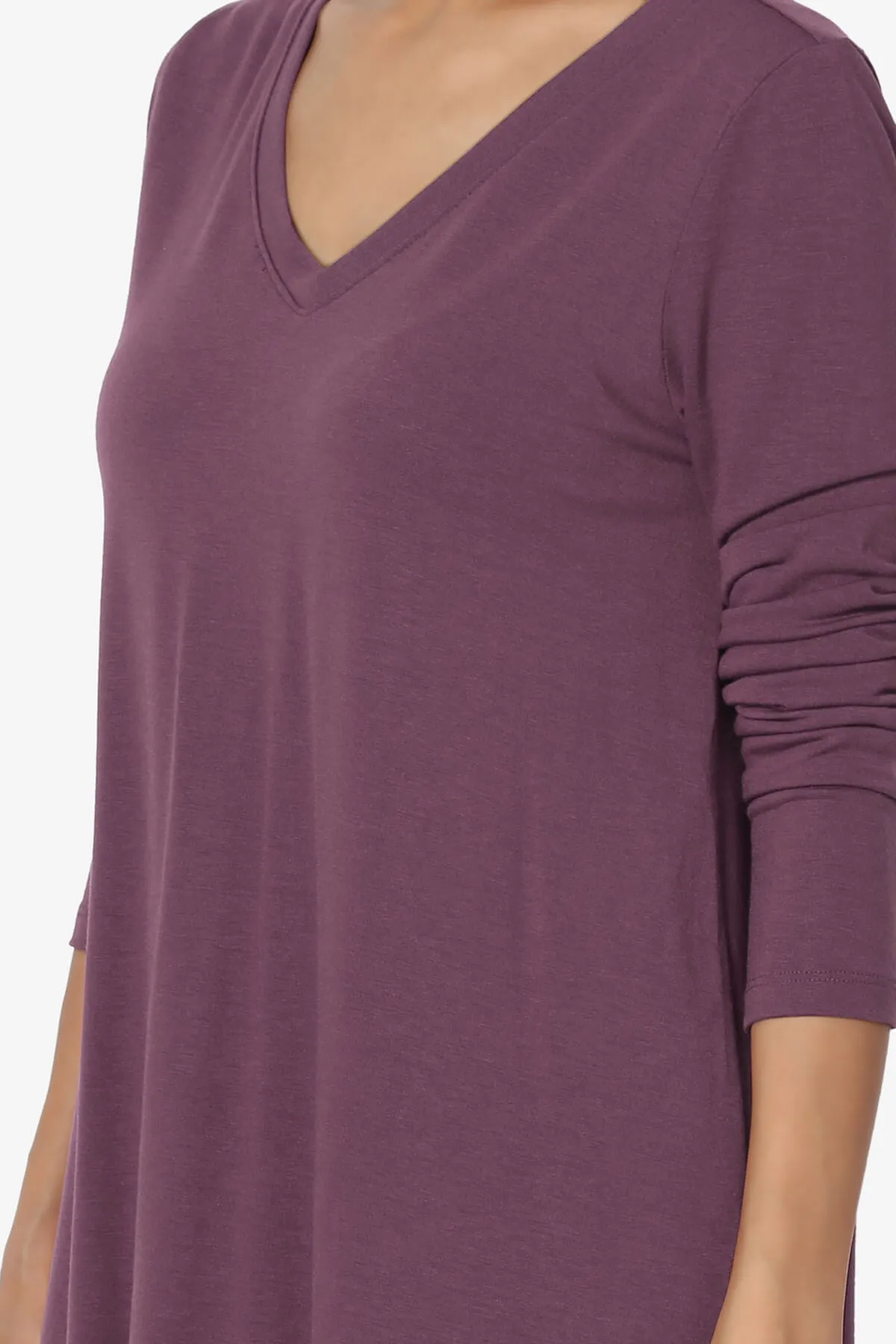 Ramada Long Sleeve Flowy Jersey Top PLUS