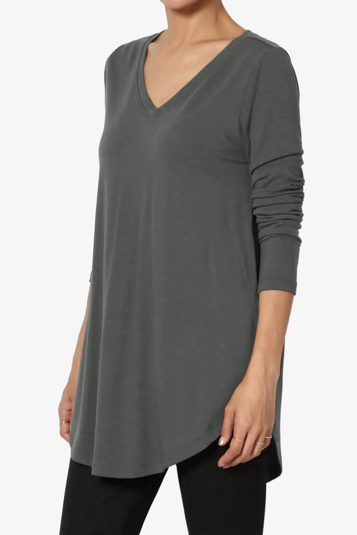 Ramada Long Sleeve Flowy Jersey Top PLUS