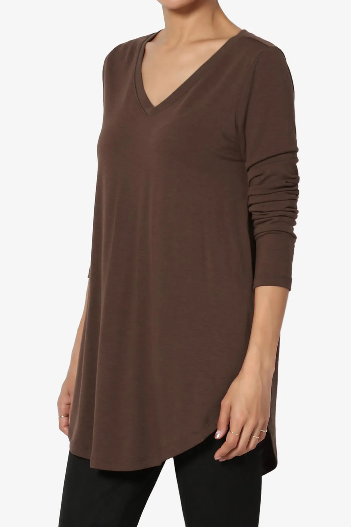 Ramada Long Sleeve Flowy Jersey Top PLUS