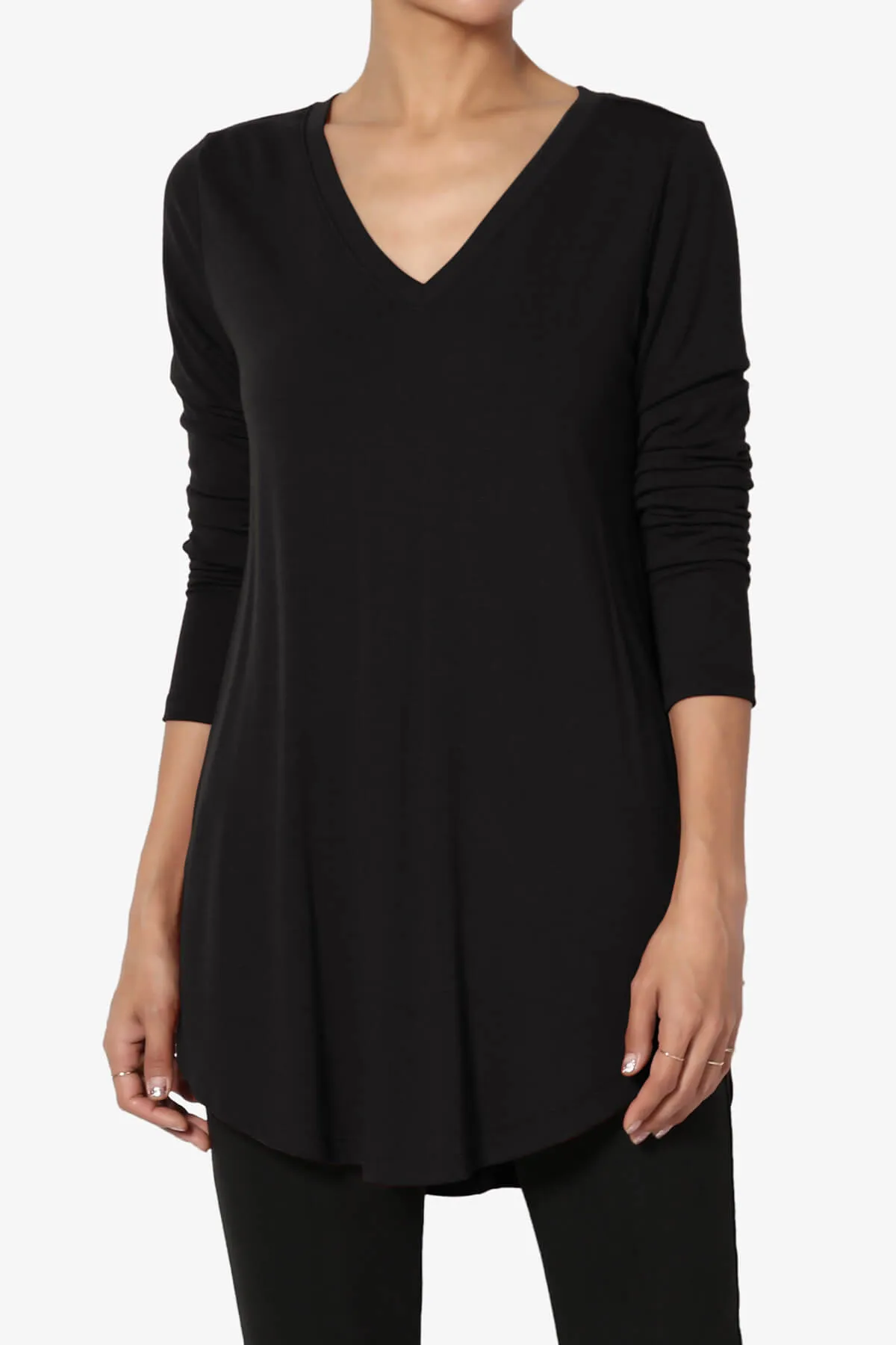 Ramada Long Sleeve Flowy Jersey Top PLUS
