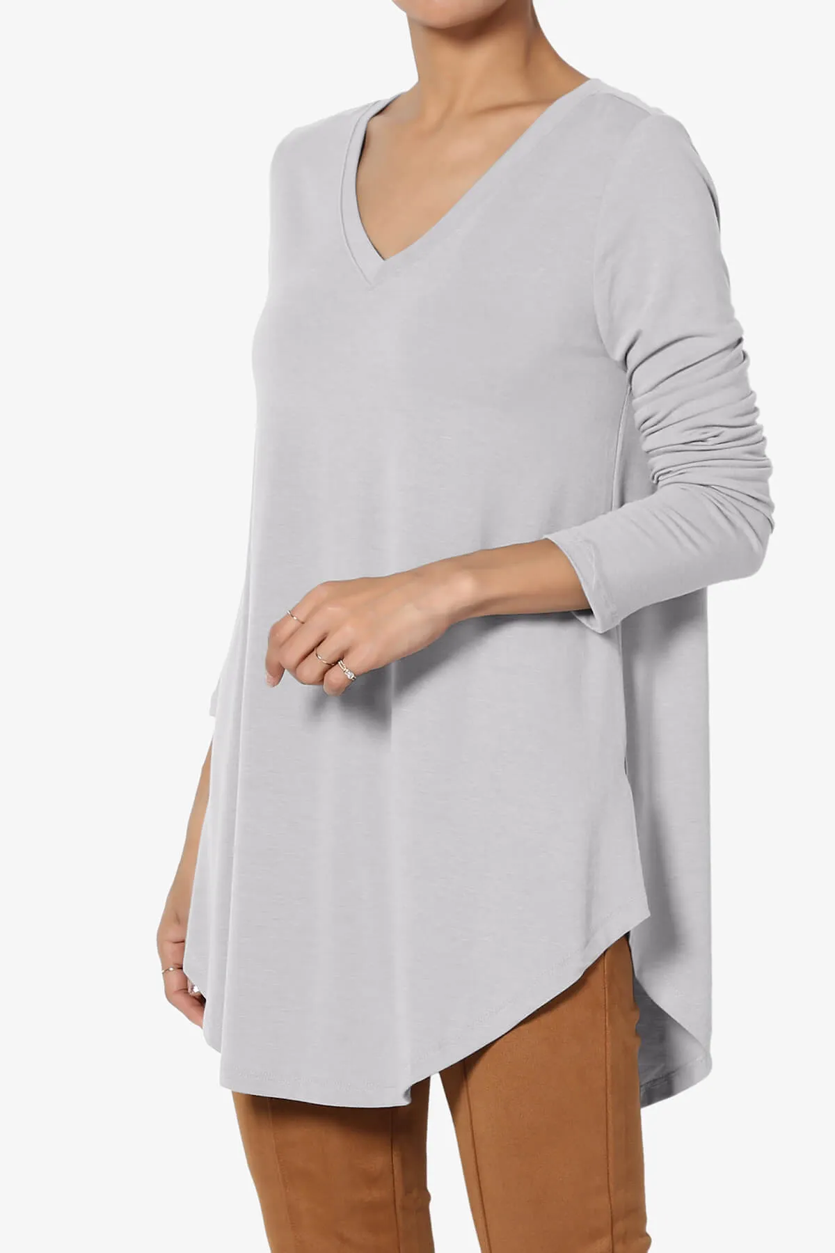 Ramada Long Sleeve Flowy Jersey Top PLUS