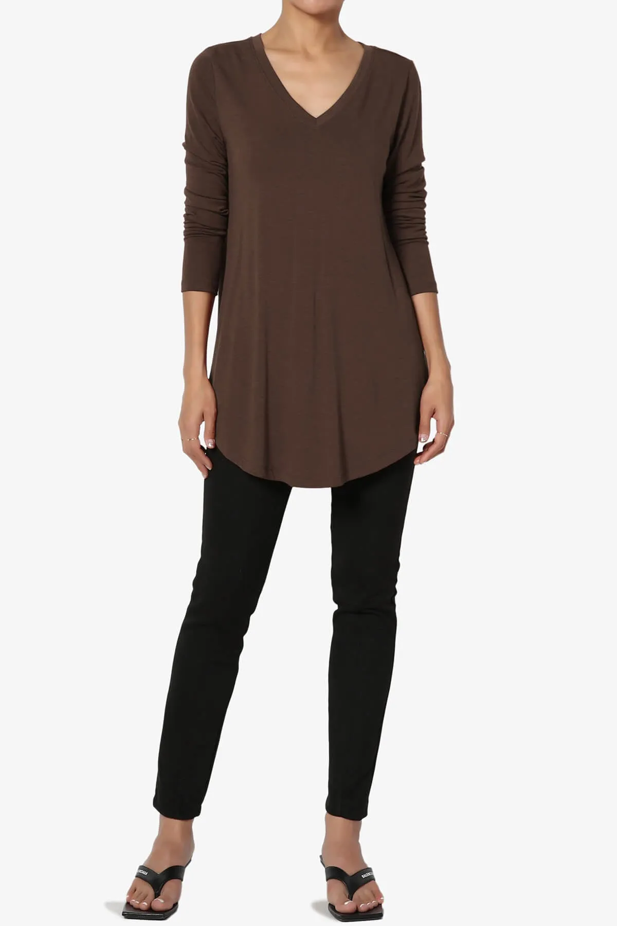 Ramada Long Sleeve Flowy Jersey Top PLUS