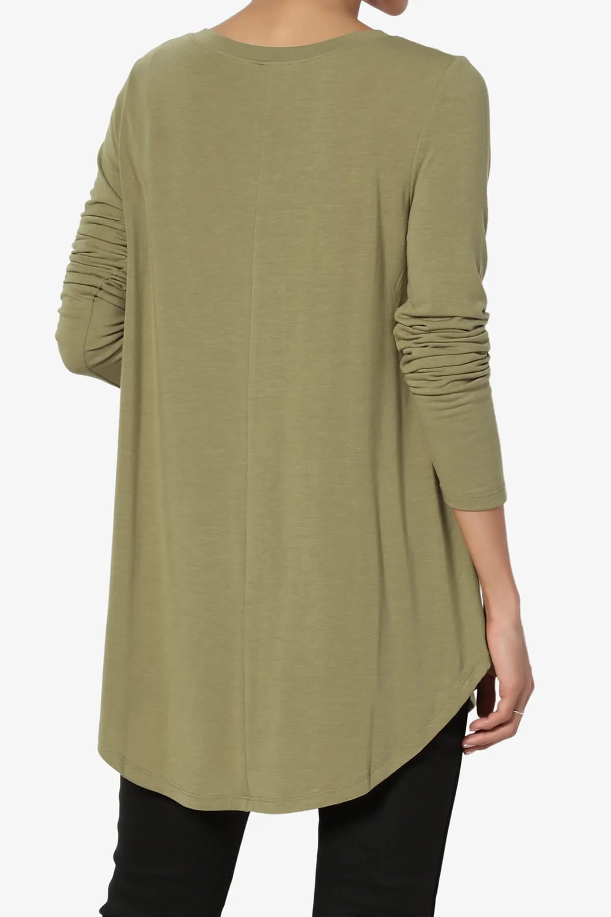 Ramada Long Sleeve Flowy Jersey Top PLUS