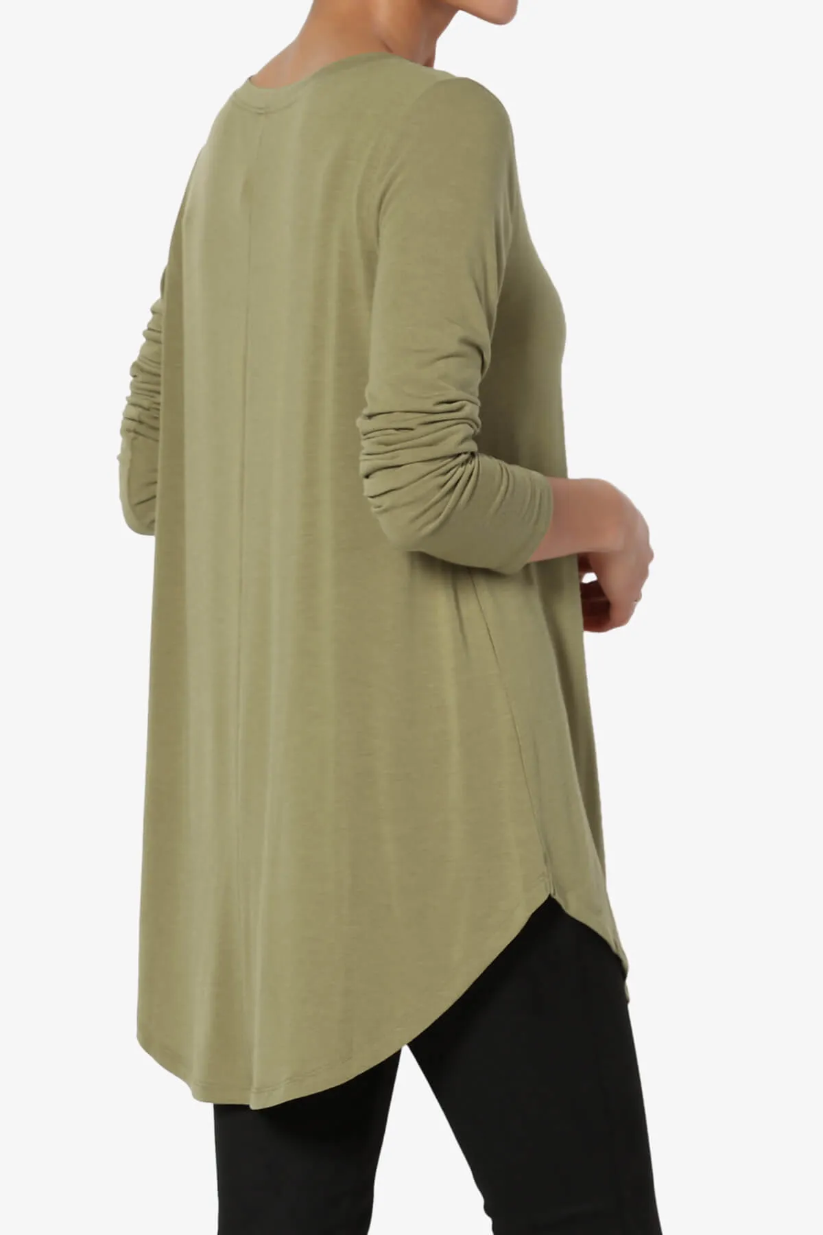 Ramada Long Sleeve Flowy Jersey Top PLUS