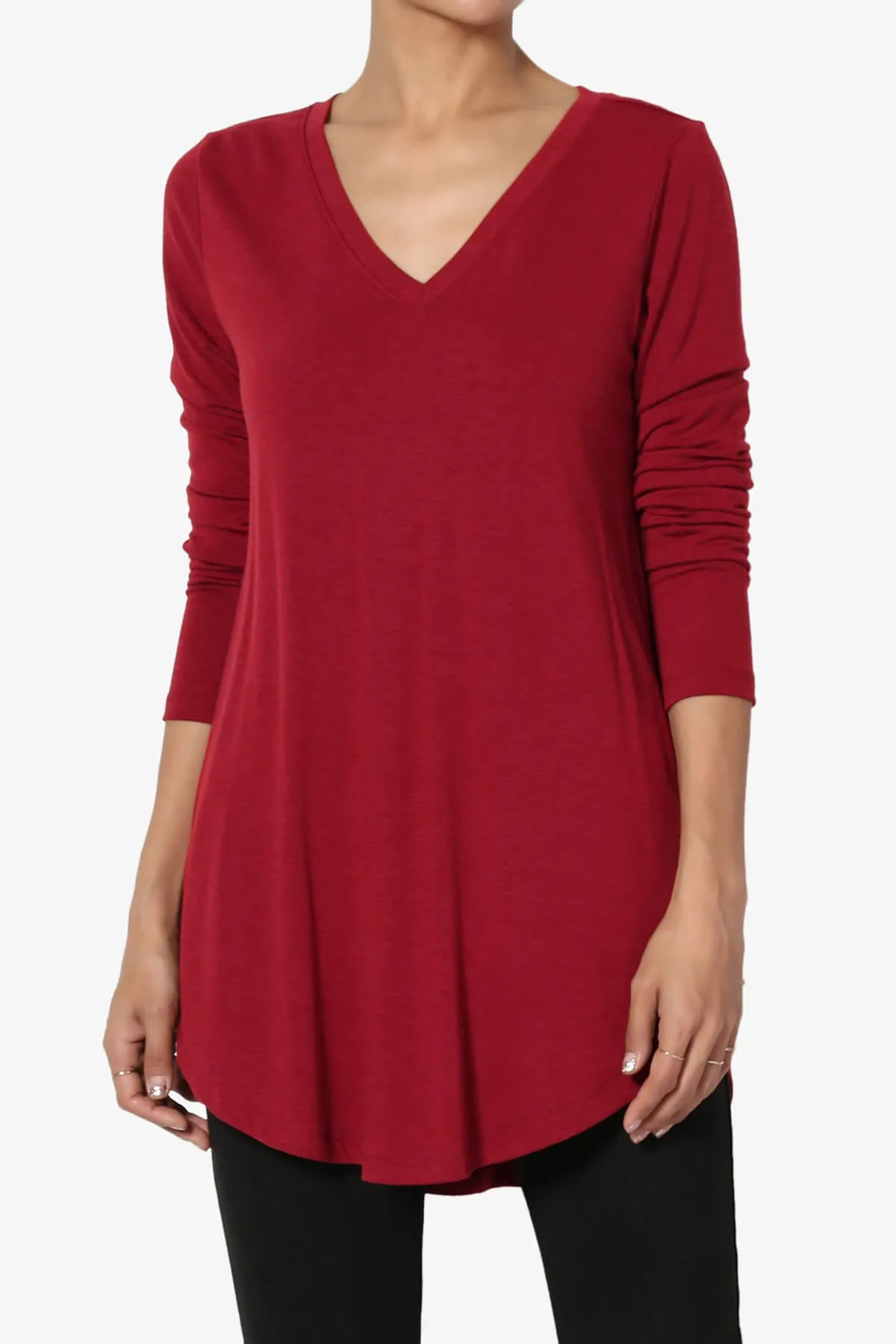 Ramada Long Sleeve Flowy Jersey Top PLUS