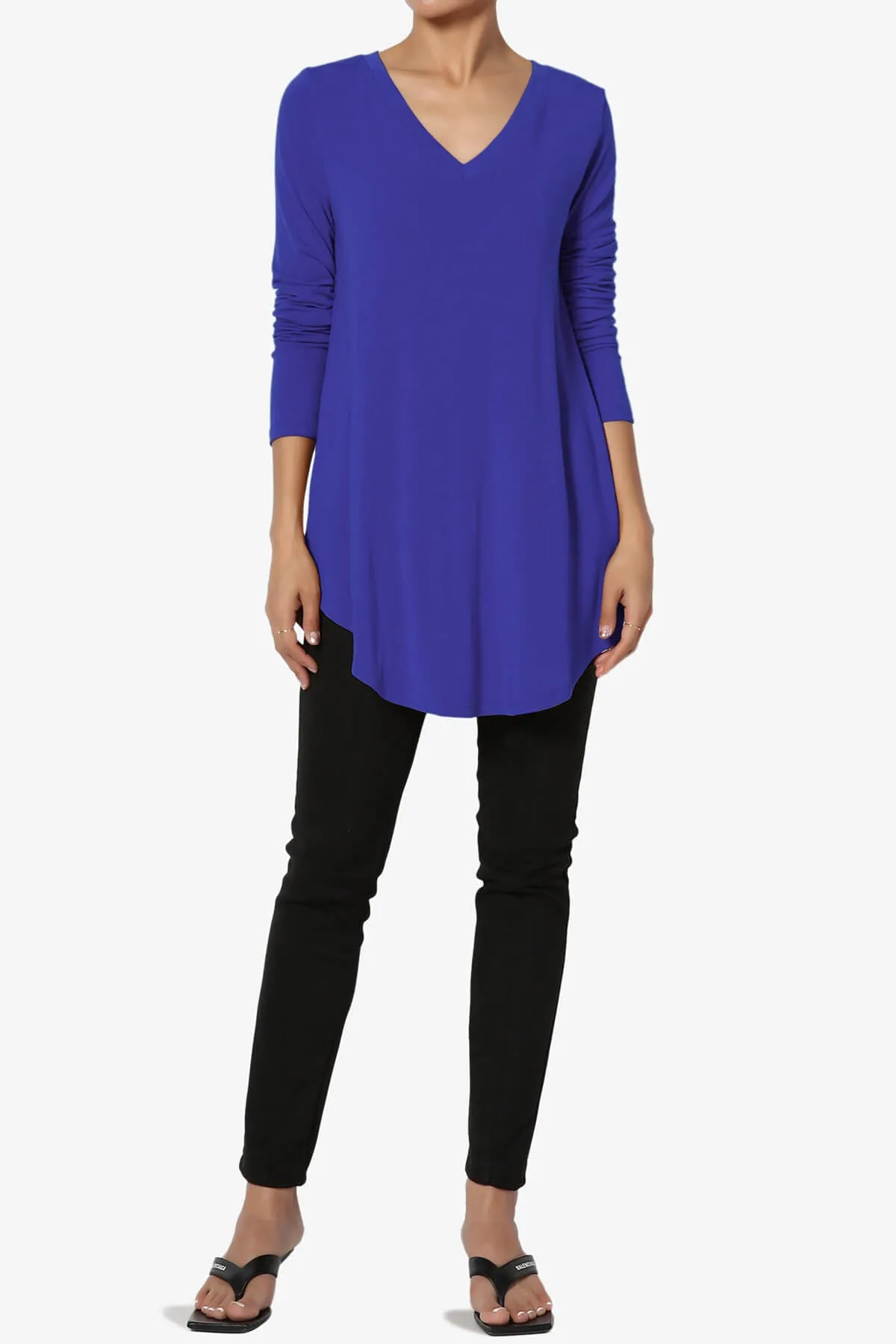 Ramada Long Sleeve Flowy Jersey Top PLUS