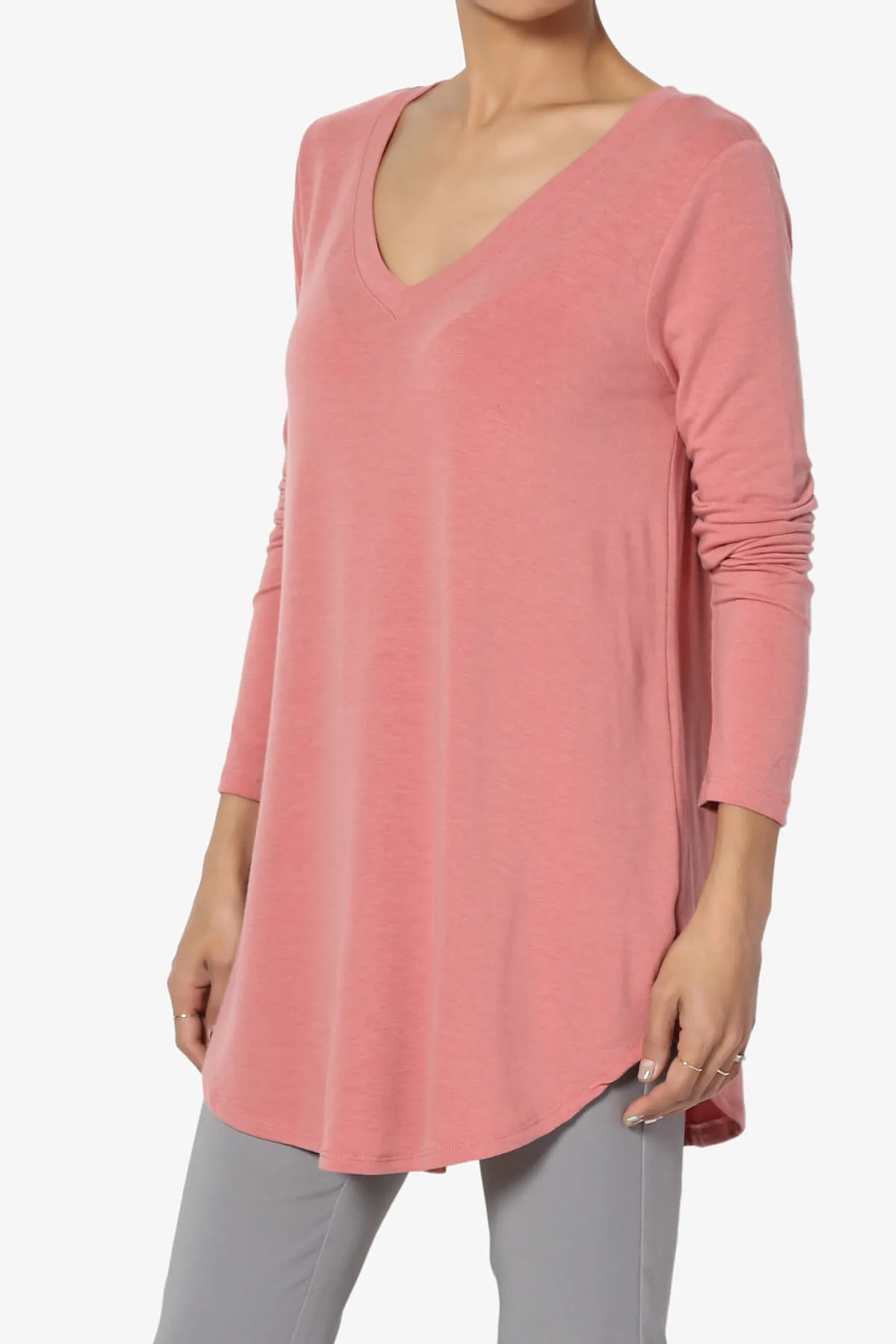 Ramada Long Sleeve Flowy Jersey Top PLUS