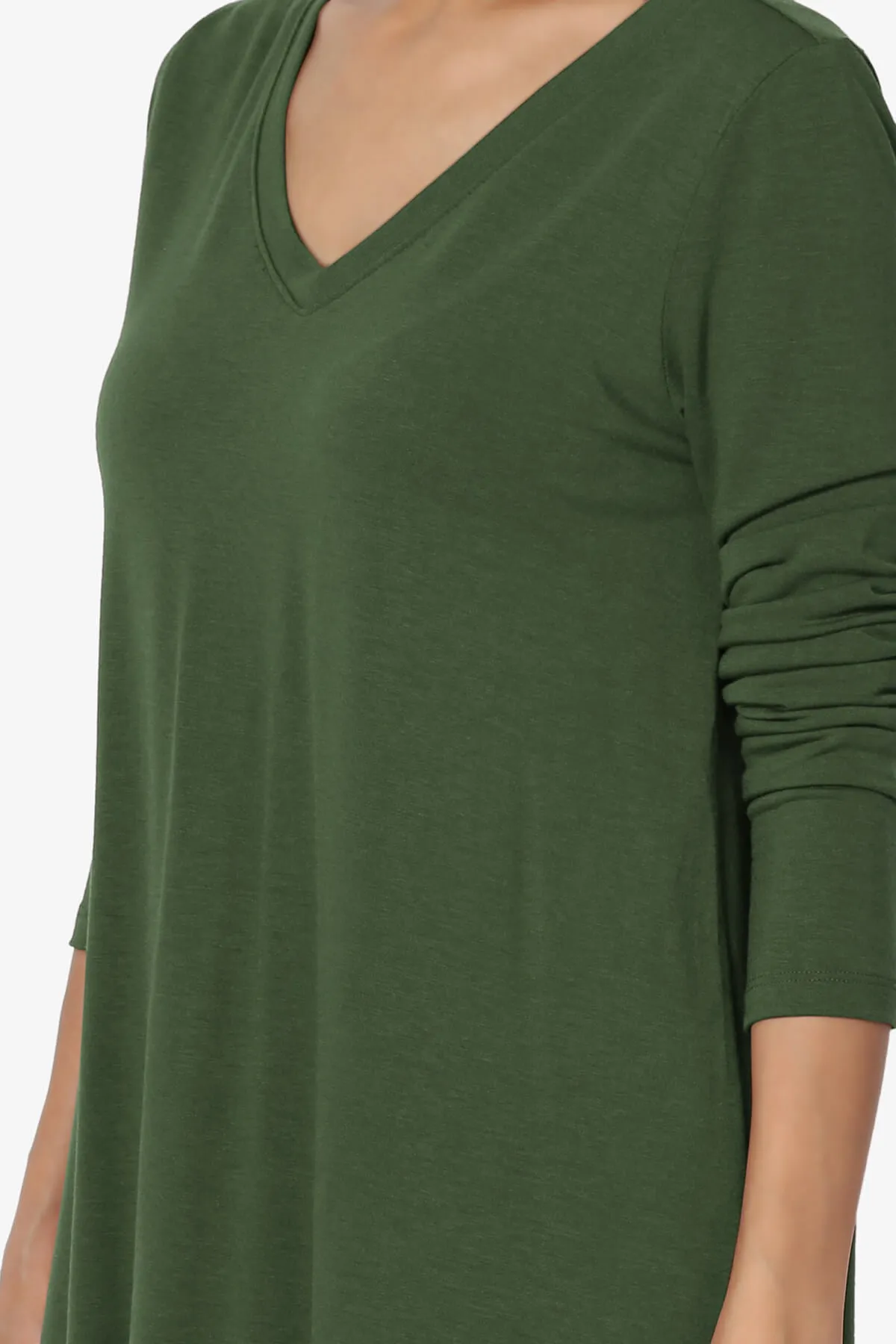 Ramada Long Sleeve Flowy Jersey Top PLUS