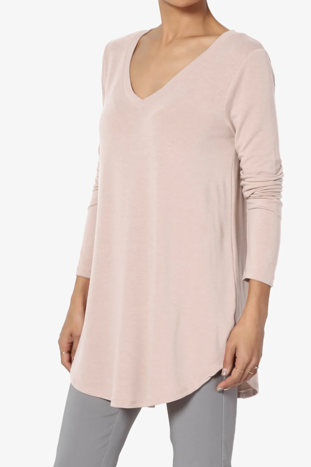 Ramada Long Sleeve Flowy Jersey Top PLUS