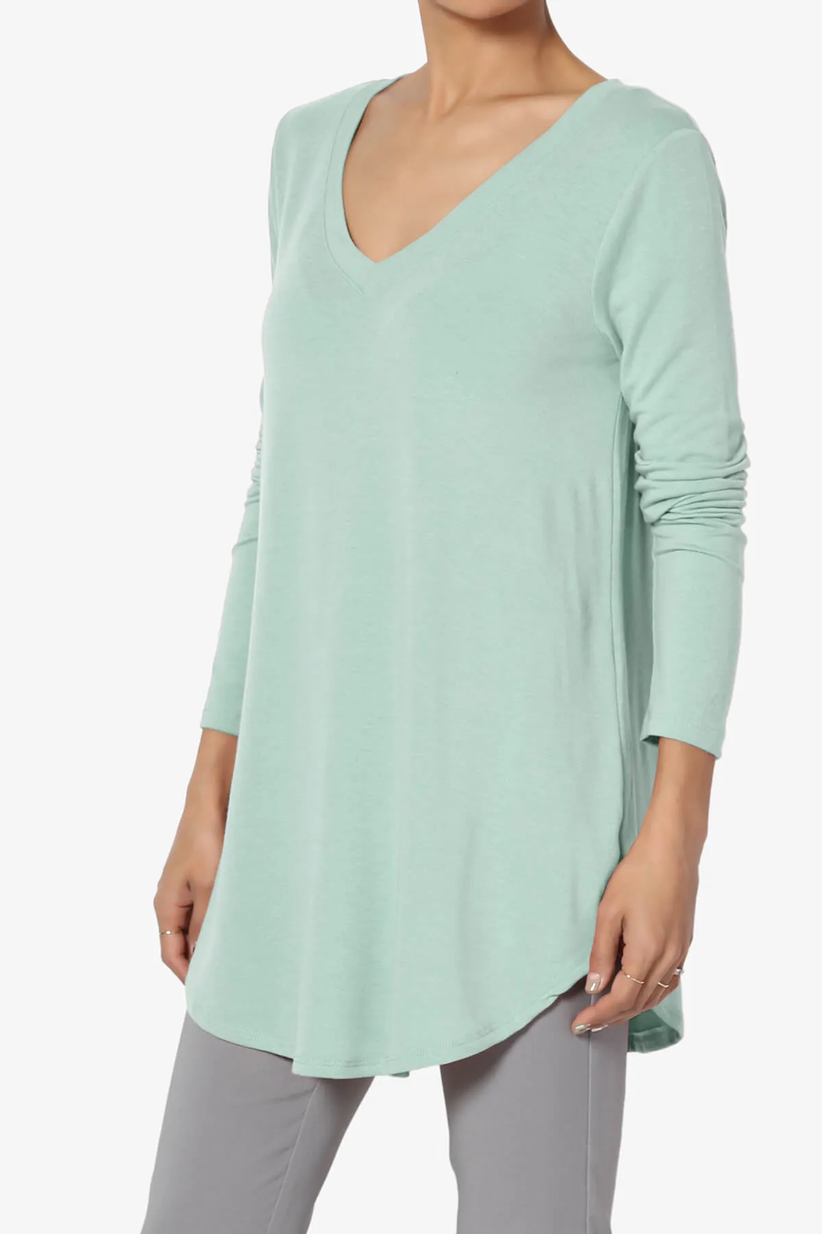 Ramada Long Sleeve Flowy Jersey Top PLUS