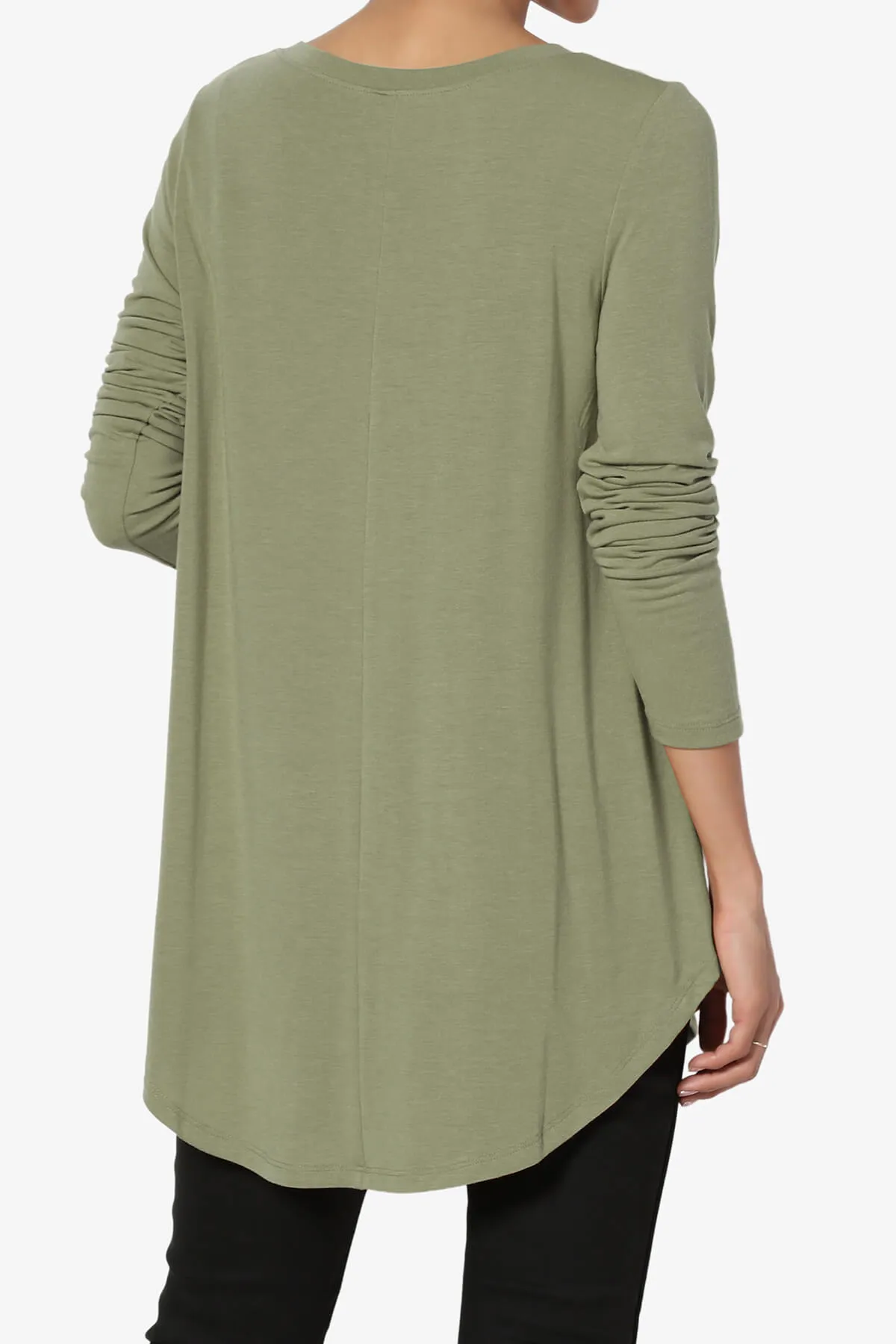 Ramada Long Sleeve Flowy Jersey Top PLUS