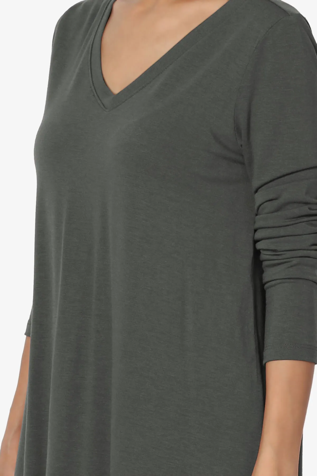 Ramada Long Sleeve Flowy Jersey Top PLUS