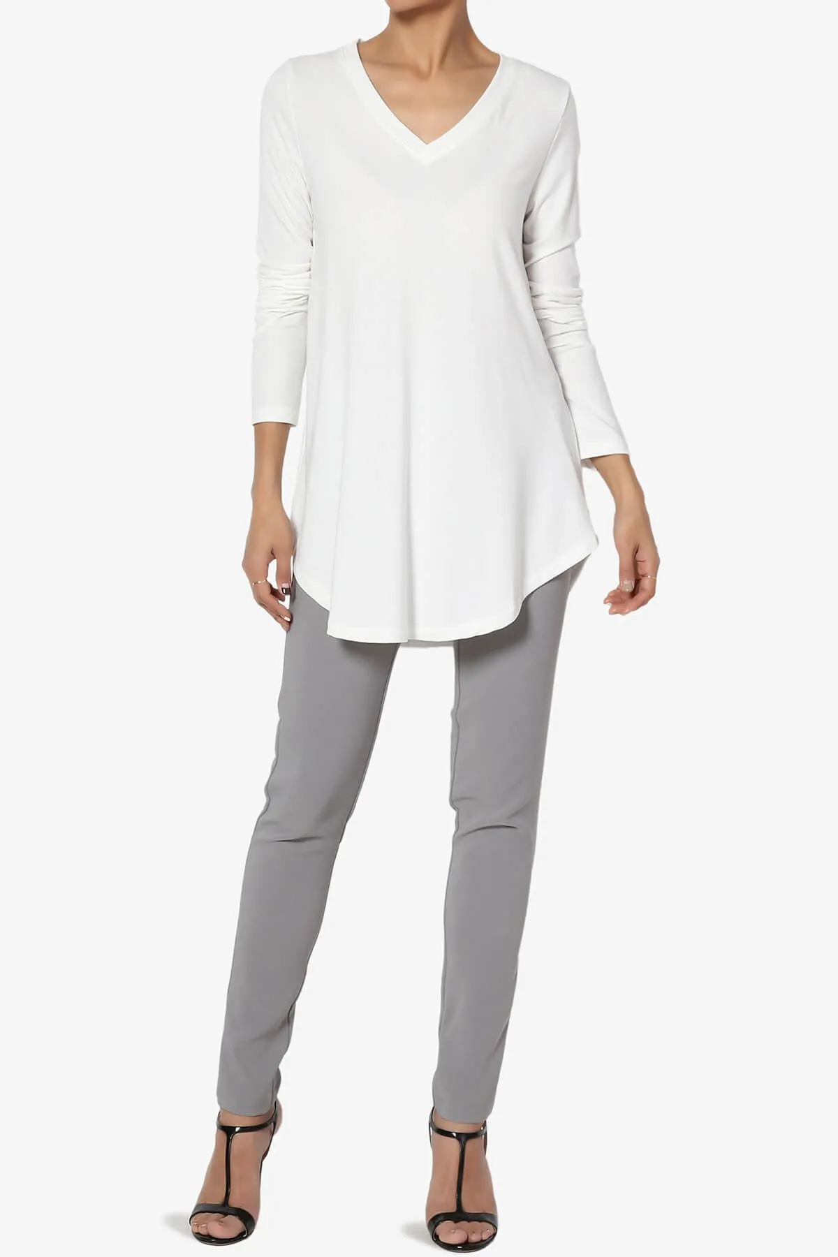 Ramada Long Sleeve Flowy Jersey Top PLUS