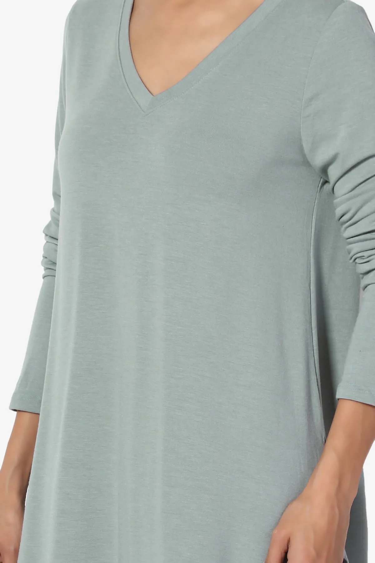 Ramada Long Sleeve Flowy Jersey Top PLUS