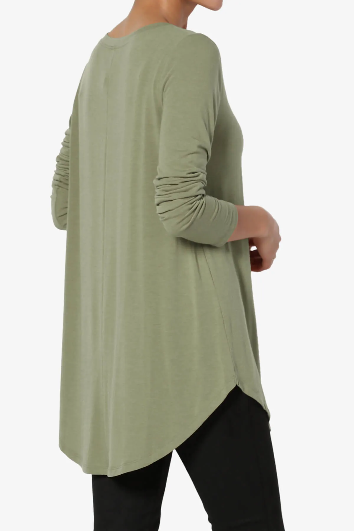 Ramada Long Sleeve Flowy Jersey Top PLUS