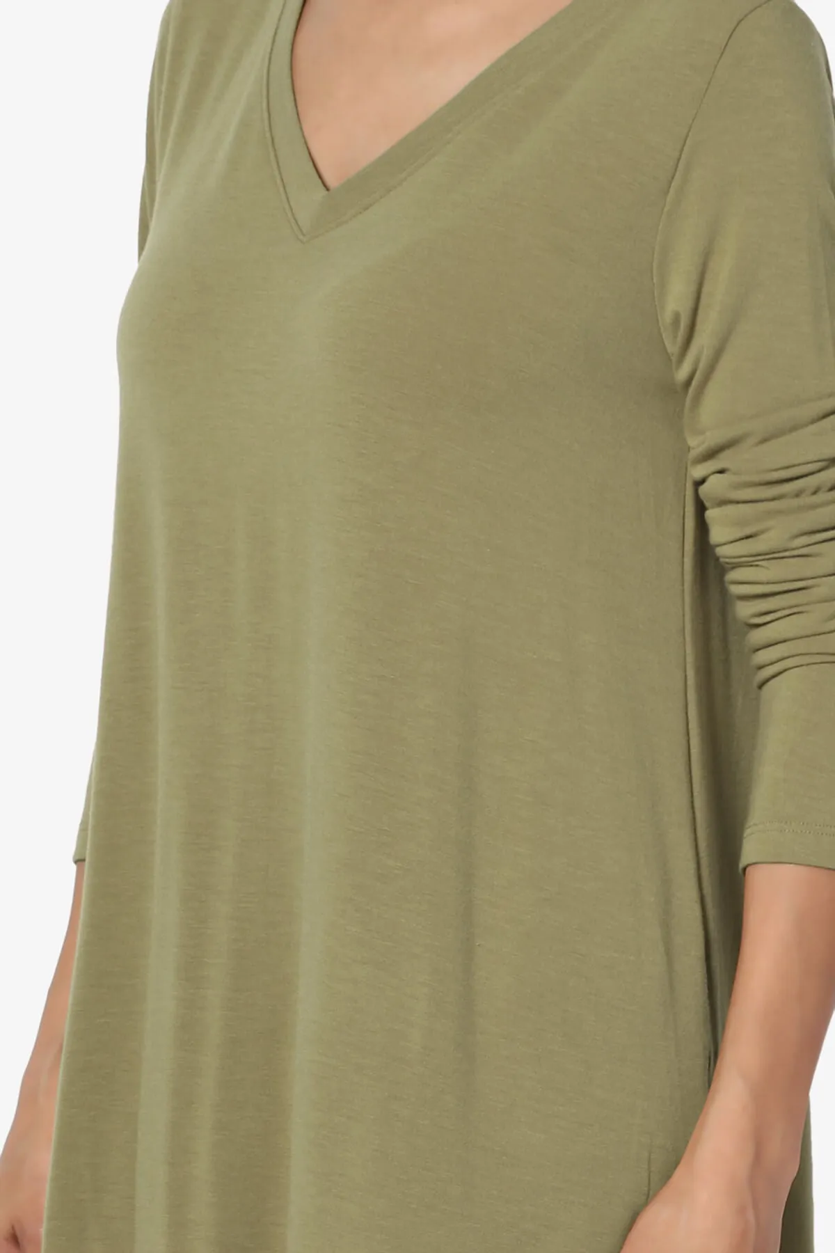 Ramada Long Sleeve Flowy Jersey Top PLUS