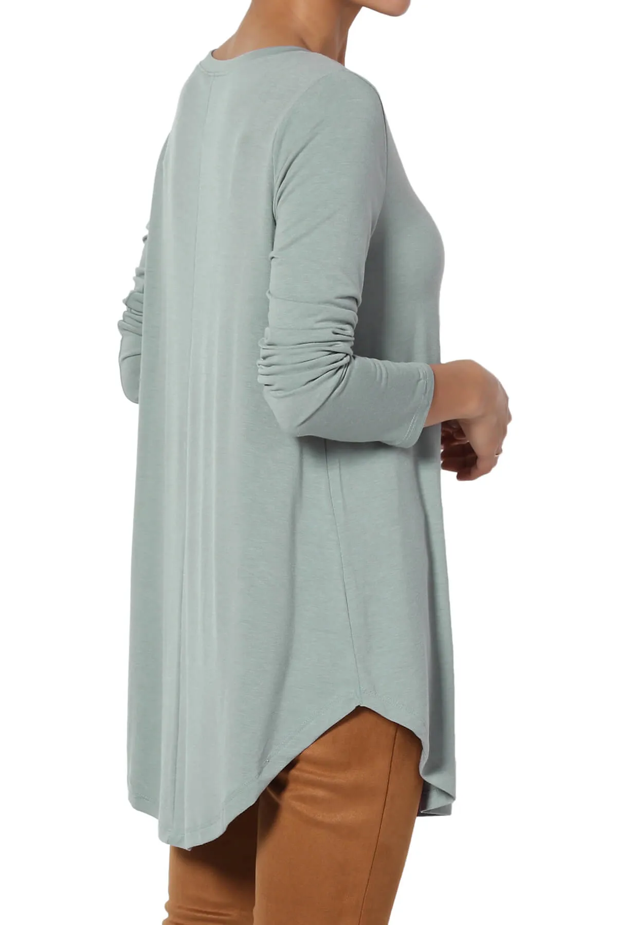 Ramada Long Sleeve Flowy Jersey Top PLUS