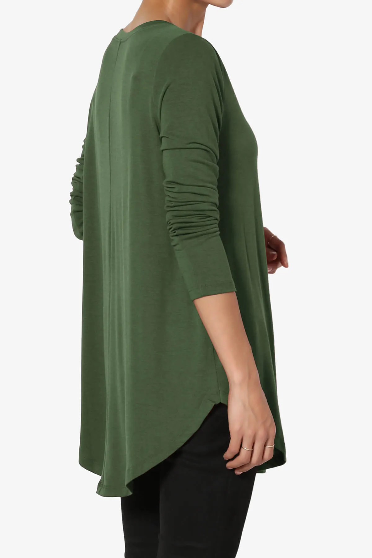 Ramada Long Sleeve Flowy Jersey Top PLUS