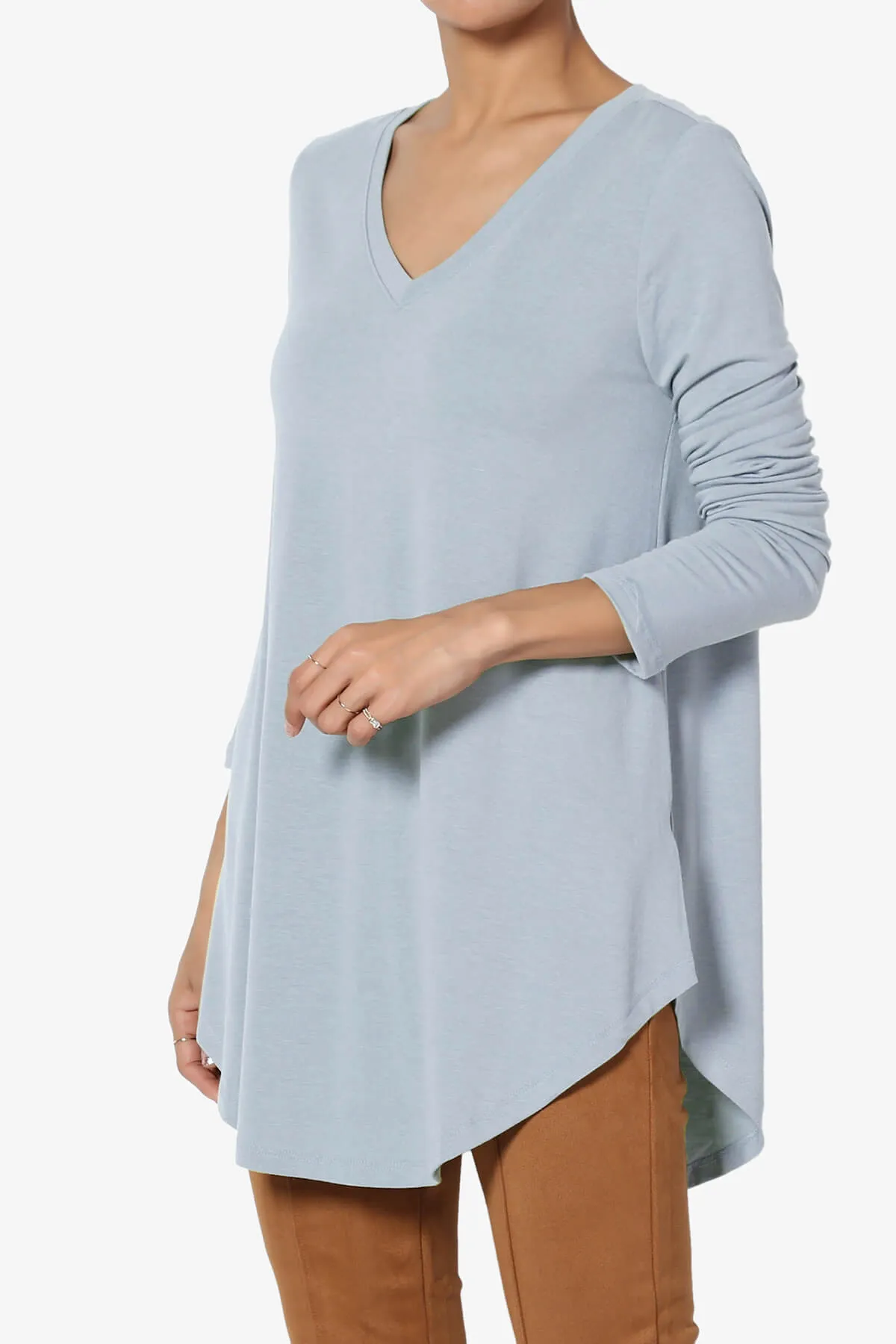 Ramada Long Sleeve Flowy Jersey Top PLUS