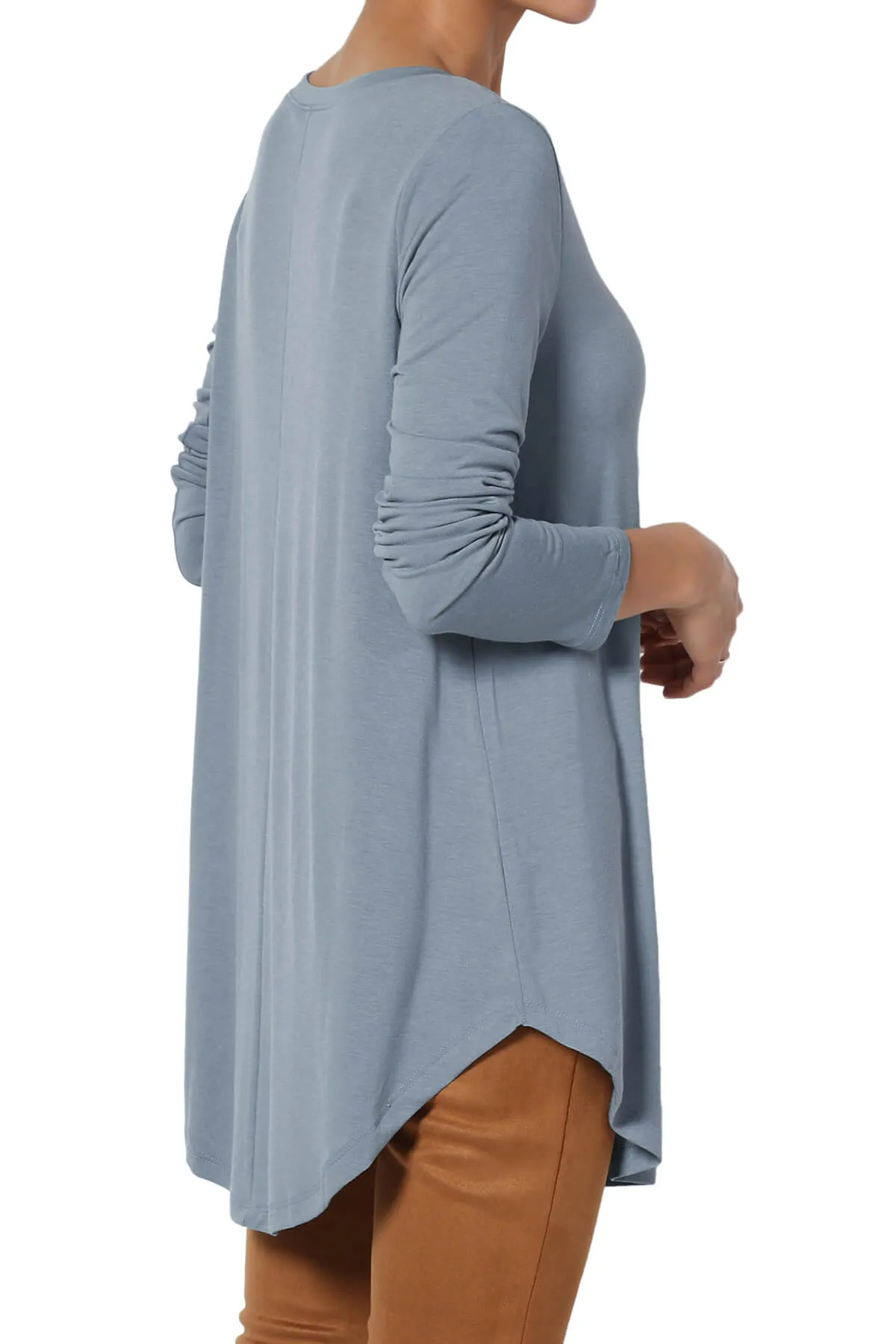 Ramada Long Sleeve Flowy Jersey Top PLUS
