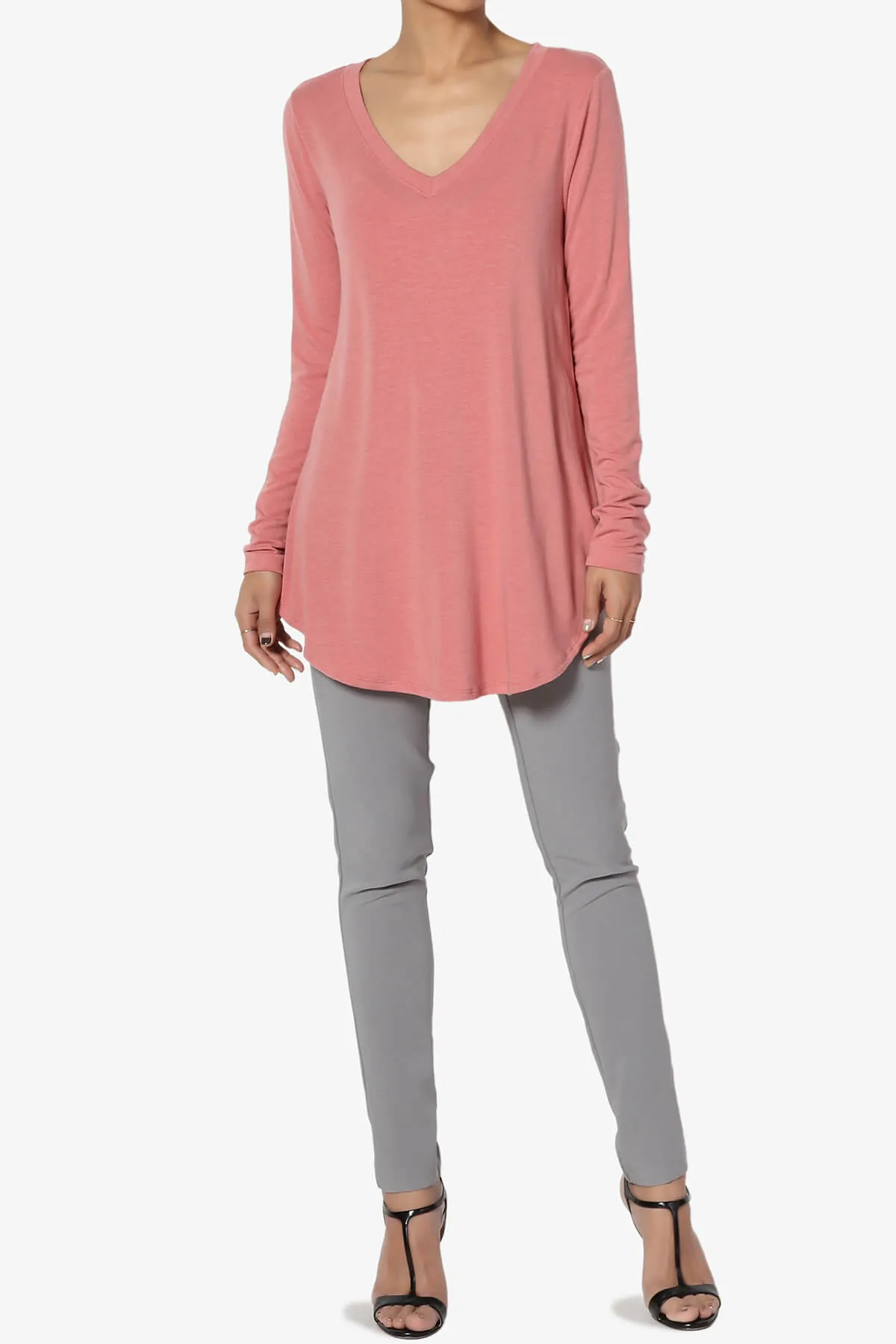 Ramada Long Sleeve Flowy Jersey Top PLUS