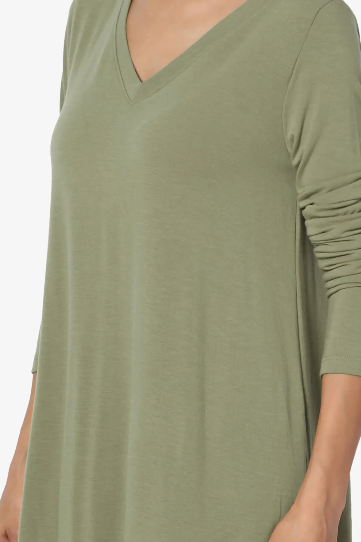 Ramada Long Sleeve Flowy Jersey Top PLUS
