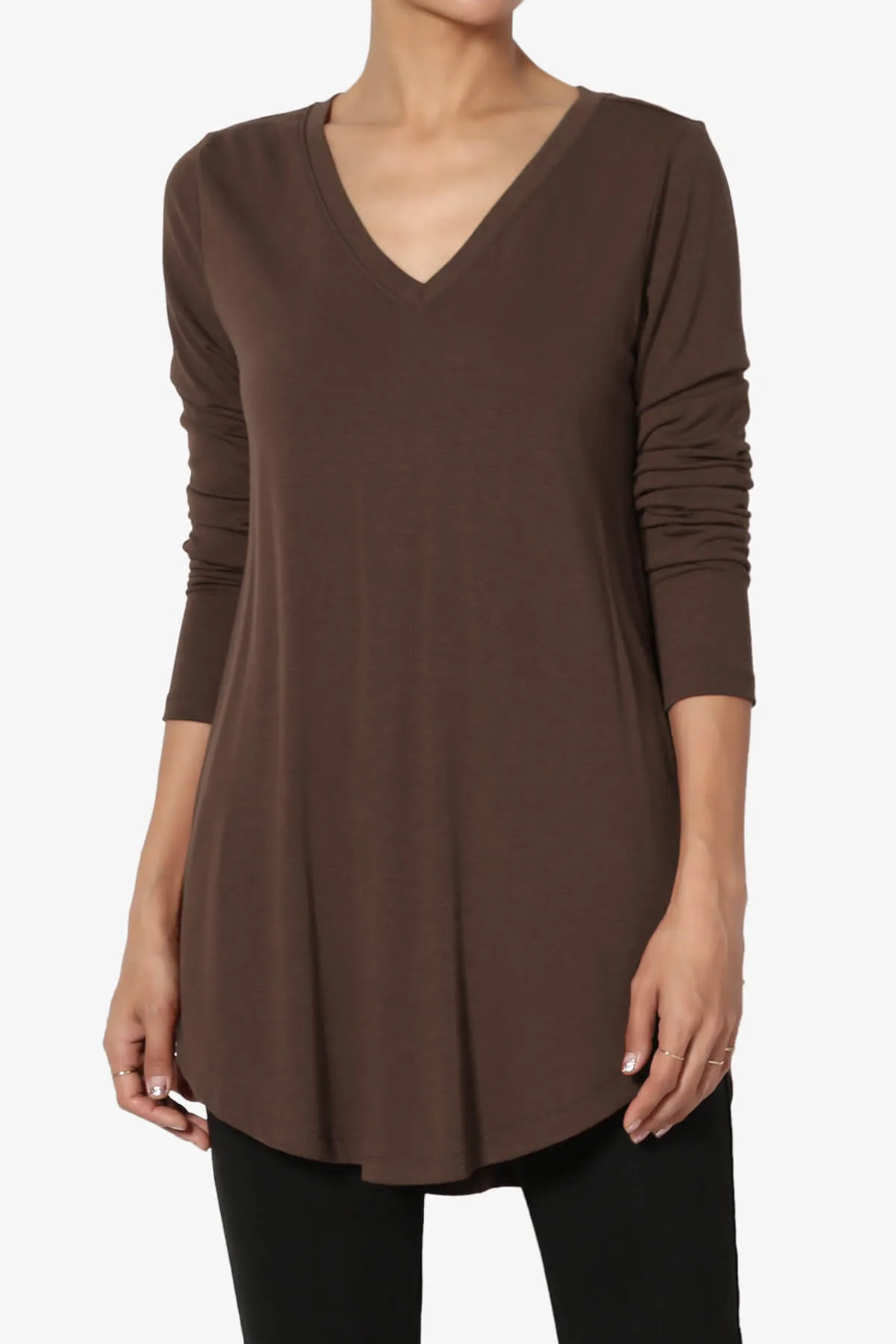 Ramada Long Sleeve Flowy Jersey Top PLUS