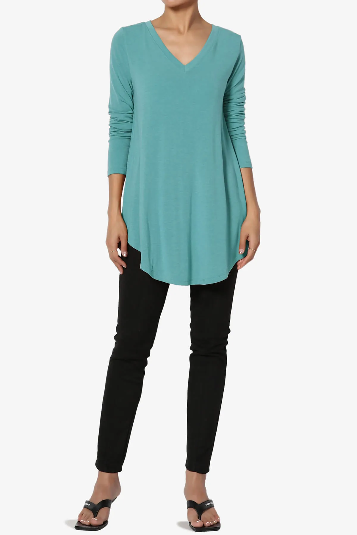 Ramada Long Sleeve Flowy Jersey Top PLUS