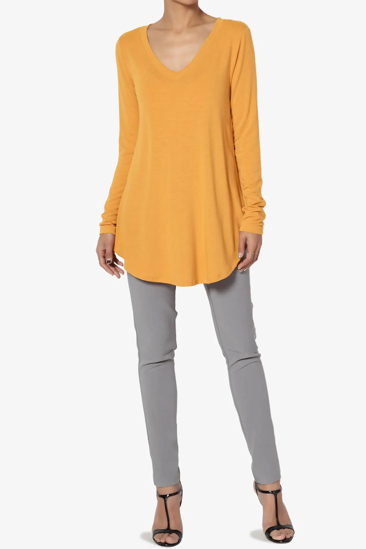 Ramada Long Sleeve Flowy Jersey Top PLUS