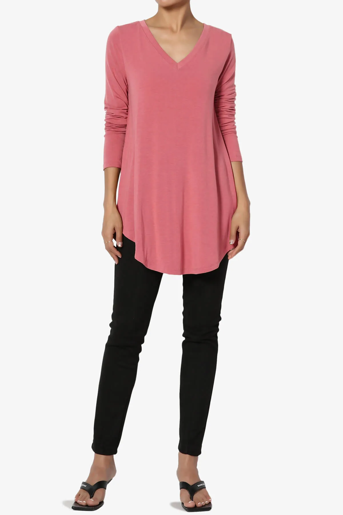 Ramada Long Sleeve Flowy Jersey Top PLUS