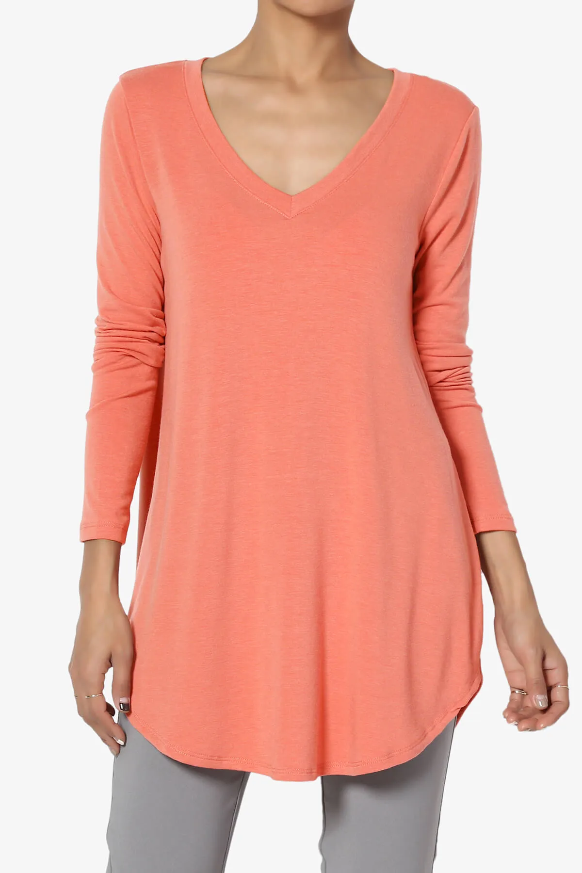Ramada Long Sleeve Flowy Jersey Top PLUS