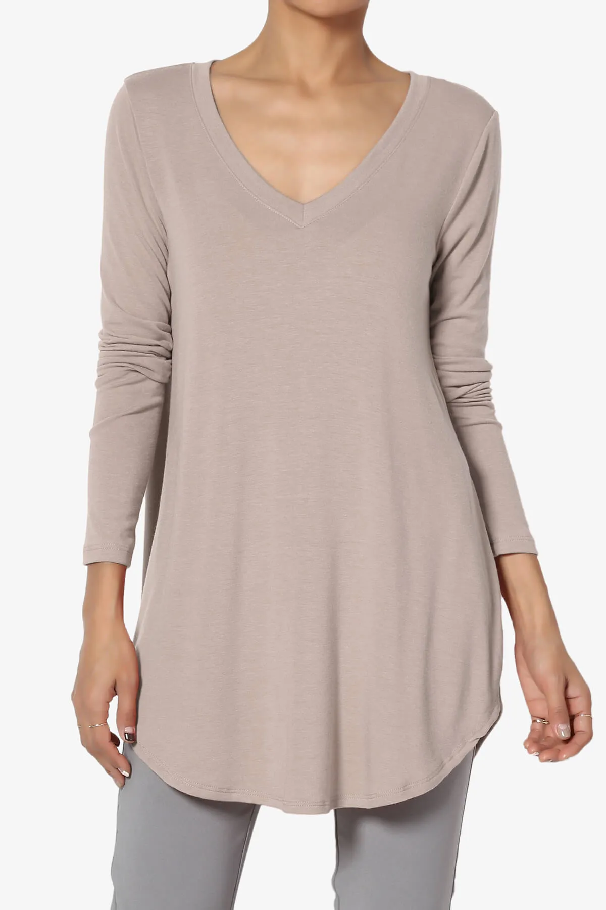 Ramada Long Sleeve Flowy Jersey Top PLUS