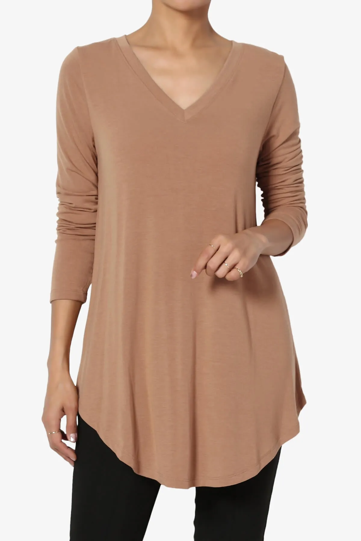 Ramada Long Sleeve Flowy Jersey Top PLUS