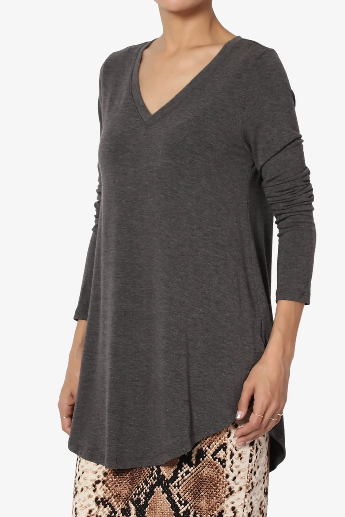 Ramada Long Sleeve Flowy Jersey Top PLUS