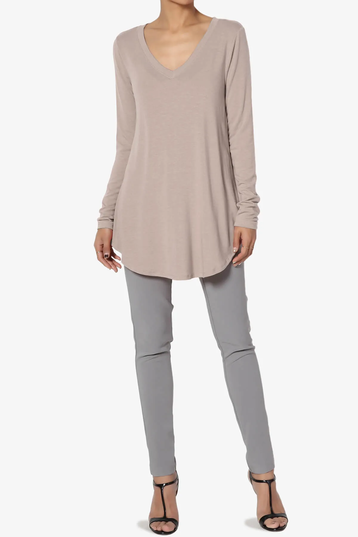 Ramada Long Sleeve Flowy Jersey Top PLUS