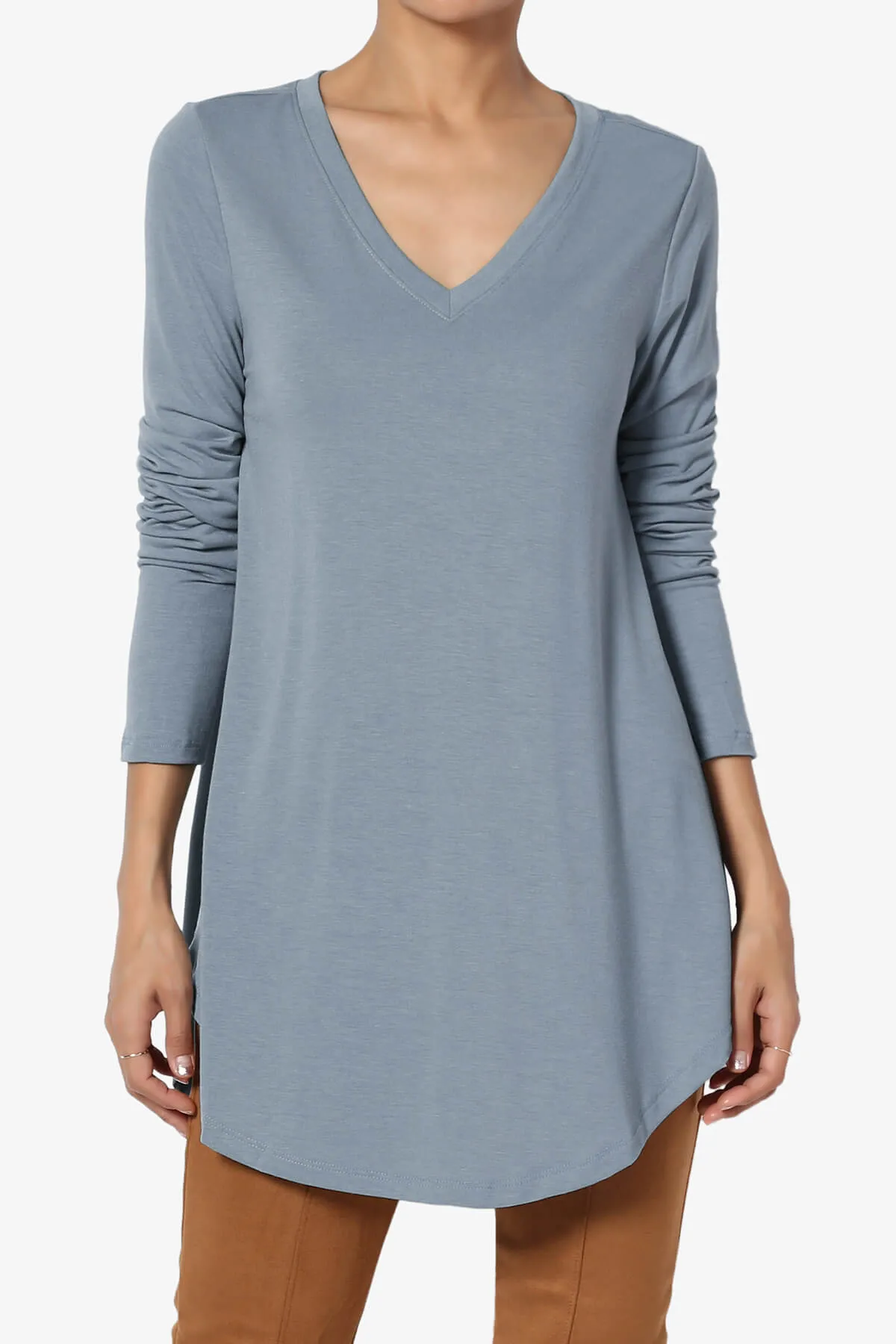 Ramada Long Sleeve Flowy Jersey Top PLUS