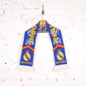 Real Madrid 100 Years Football Scarf - Blue - One Size
