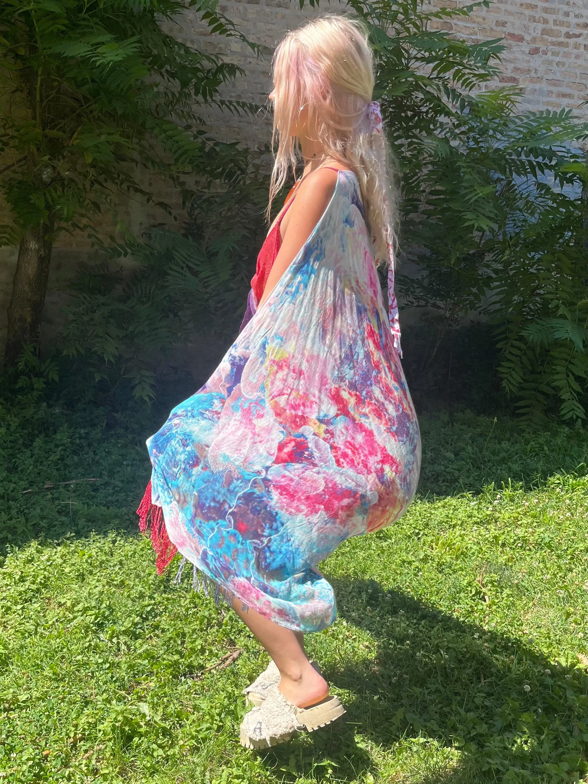 Reclaimed Hyperspace Cruise Scarf Top