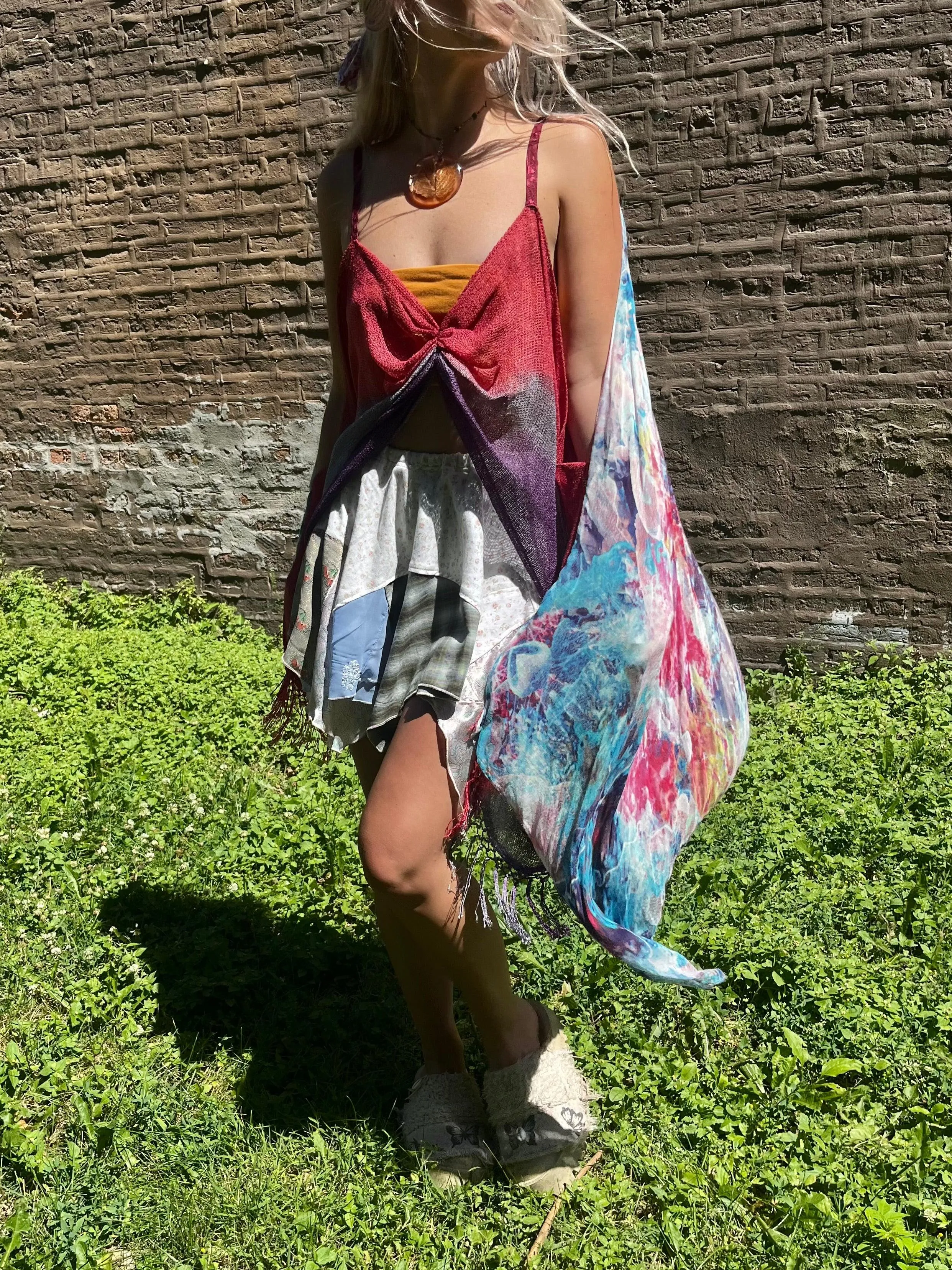 Reclaimed Hyperspace Cruise Scarf Top